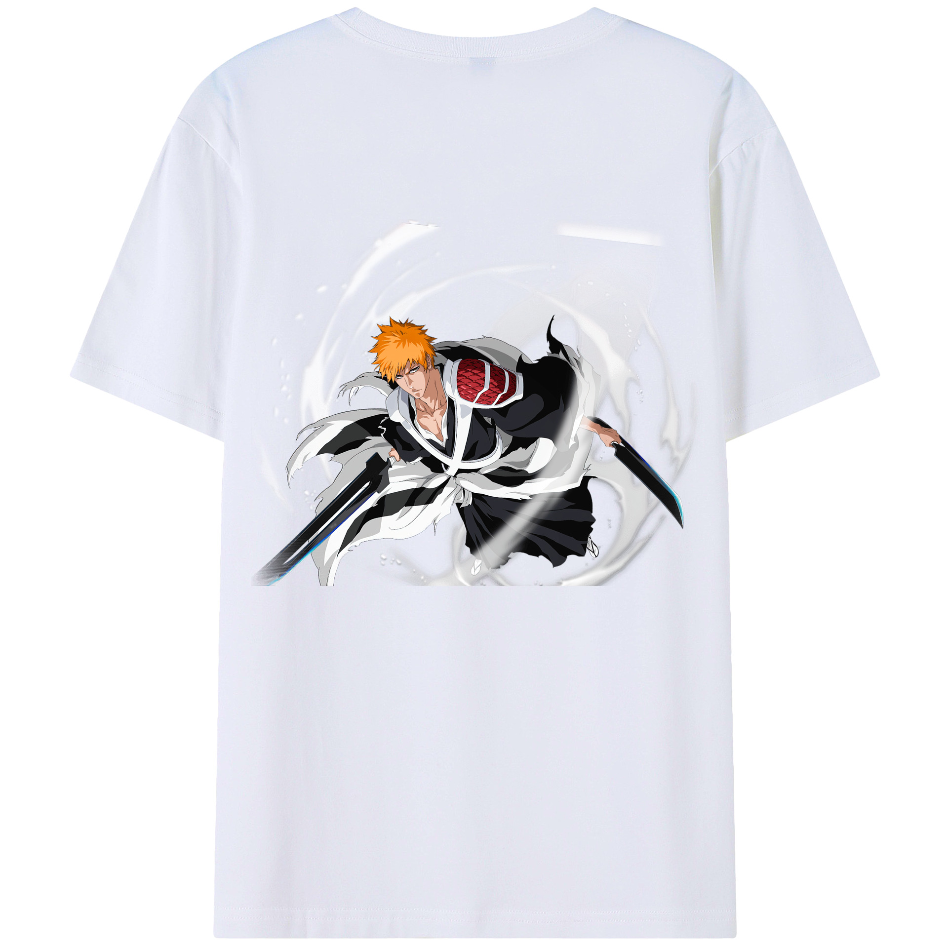 （画像用） ブリーチ 黒崎一護（くろさき いちご）BLEACH Kurosaki Ichigo レディース半袖Tシャツ(バックプリント)