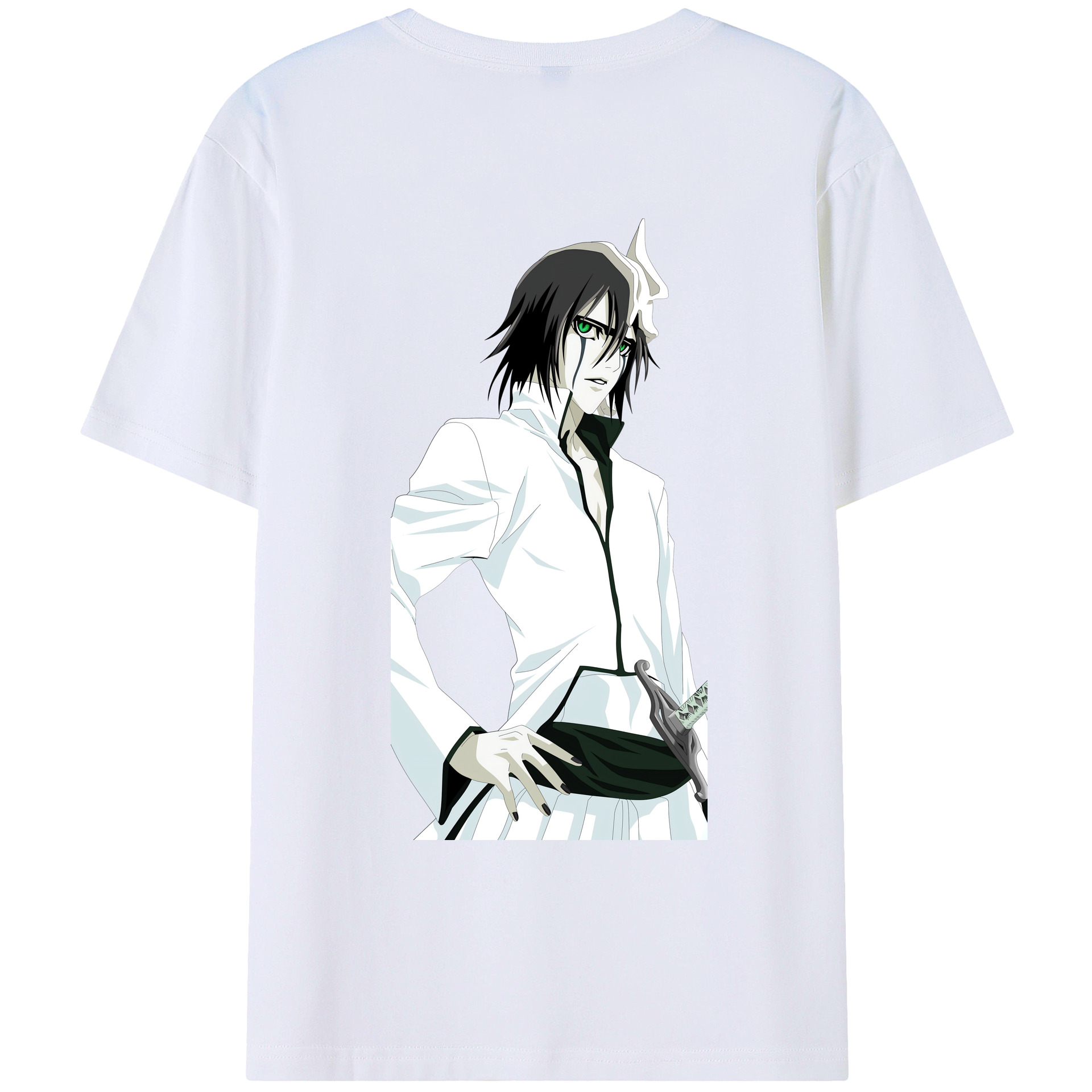 （画像用） ブリーチ ウルキオラ·シファー BLEACH Ulquiorra cifer レディース半袖Tシャツ(バックプリント)