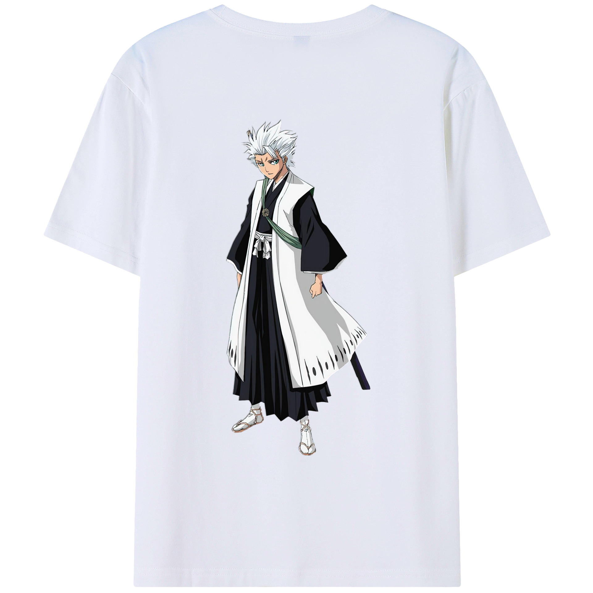 （画像用） ブリーチ 日番谷冬獅郎（ひつがや とうしろう） BLEACH Hitsugaya Toushirou レディース半袖Tシャツ(バックプリント)