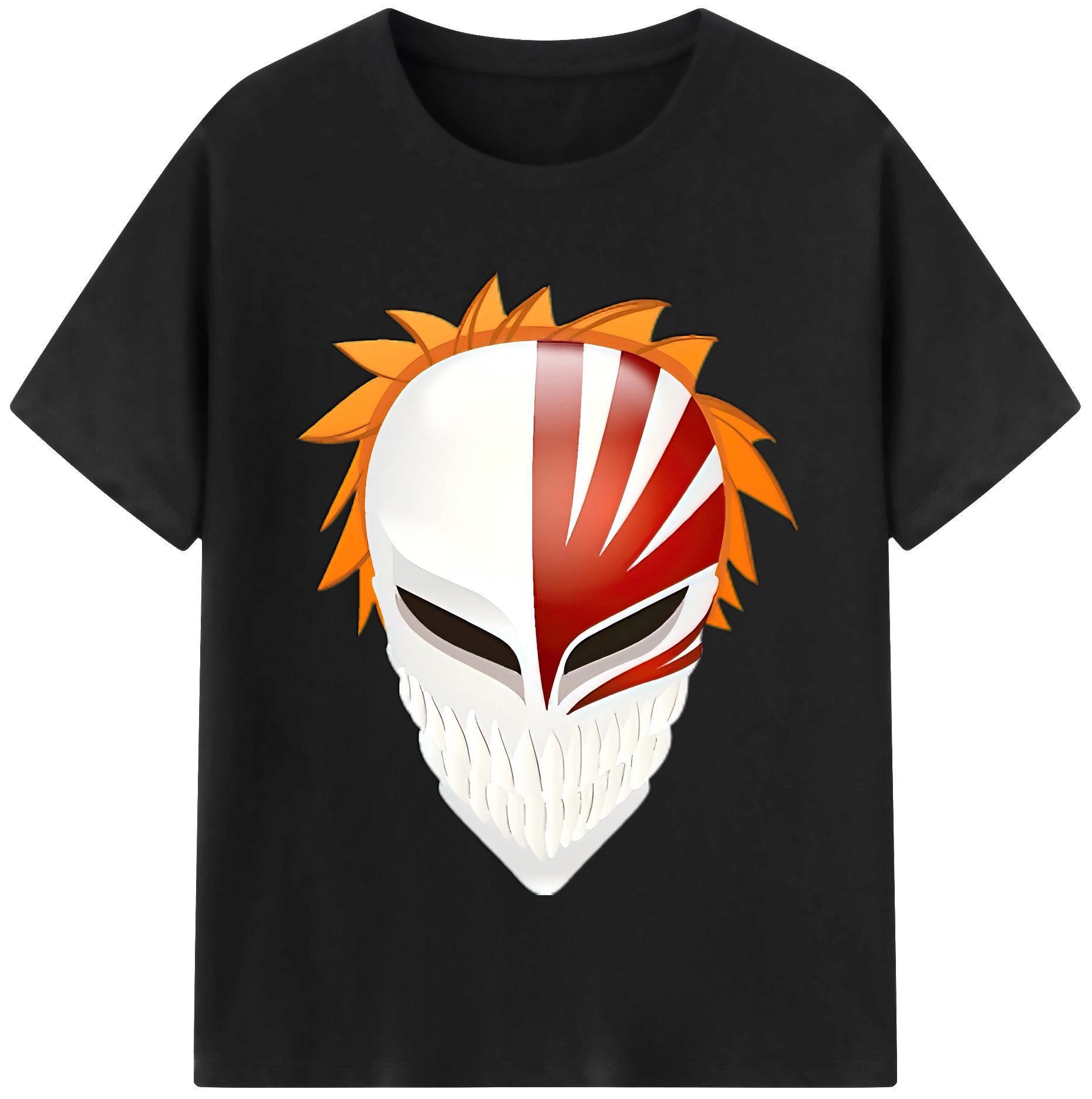 （画像用） ブリーチ 黒崎一護（くろさき いちご）BLEACH Kurosaki Ichigo レディースカジュアルプリントTシャツ（綿100％）
