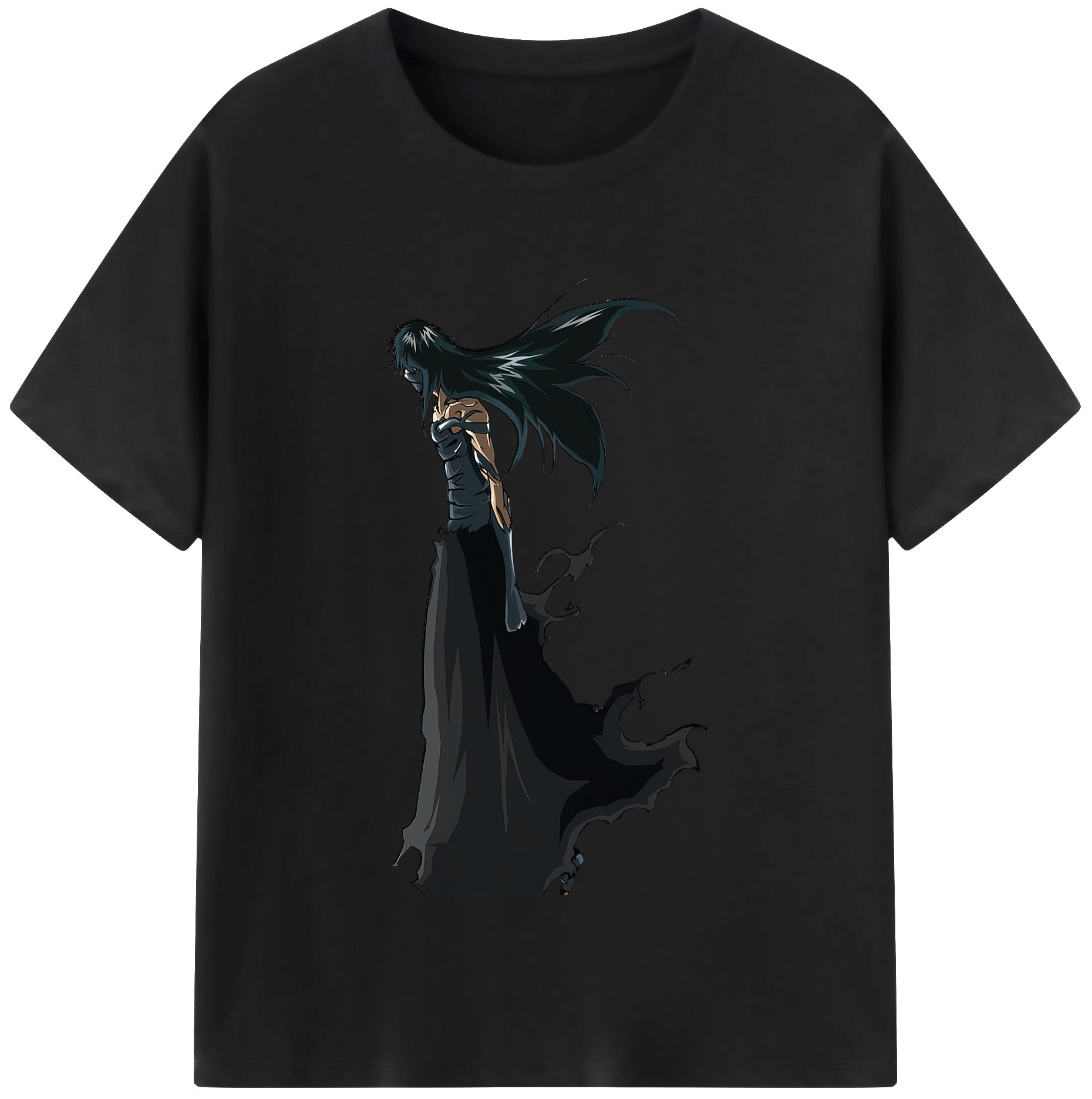 （画像用） ブリーチ 黒崎一護（くろさき いちご）BLEACH Kurosaki Ichigo レディースカジュアルプリントTシャツ（綿100％）