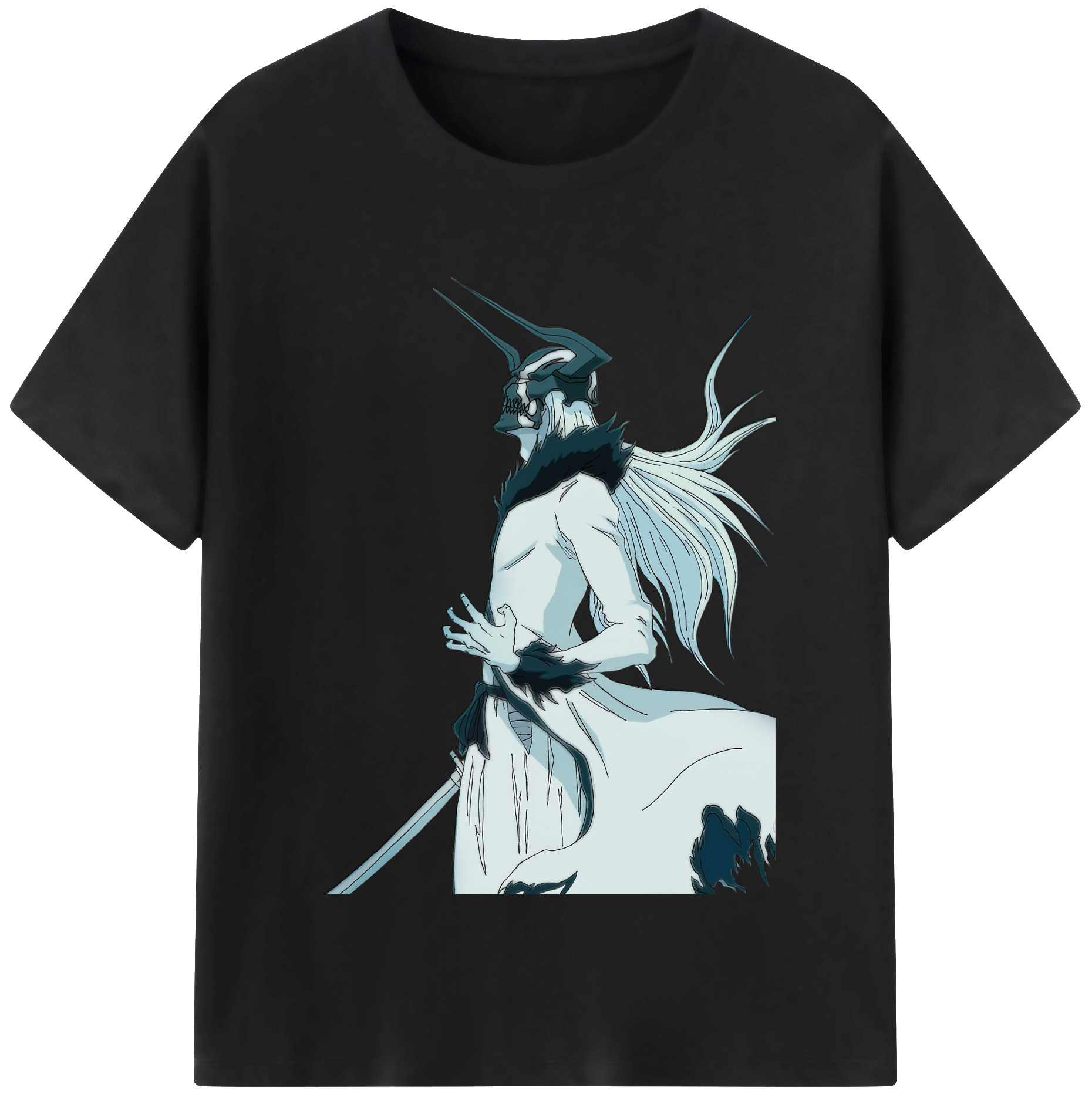（画像用） ブリーチ 黒崎一護（くろさき いちご）BLEACH Kurosaki Ichigo レディースカジュアルプリントTシャツ（綿100％）