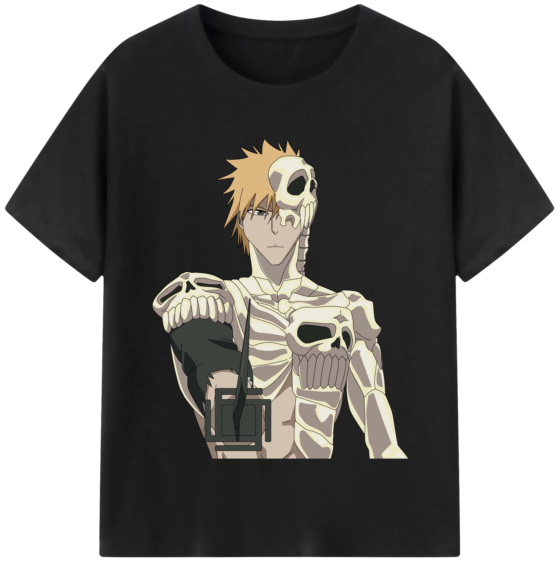 （画像用） ブリーチ 黒崎一護（くろさき いちご）BLEACH Kurosaki Ichigo レディースカジュアルプリントTシャツ（綿100％）