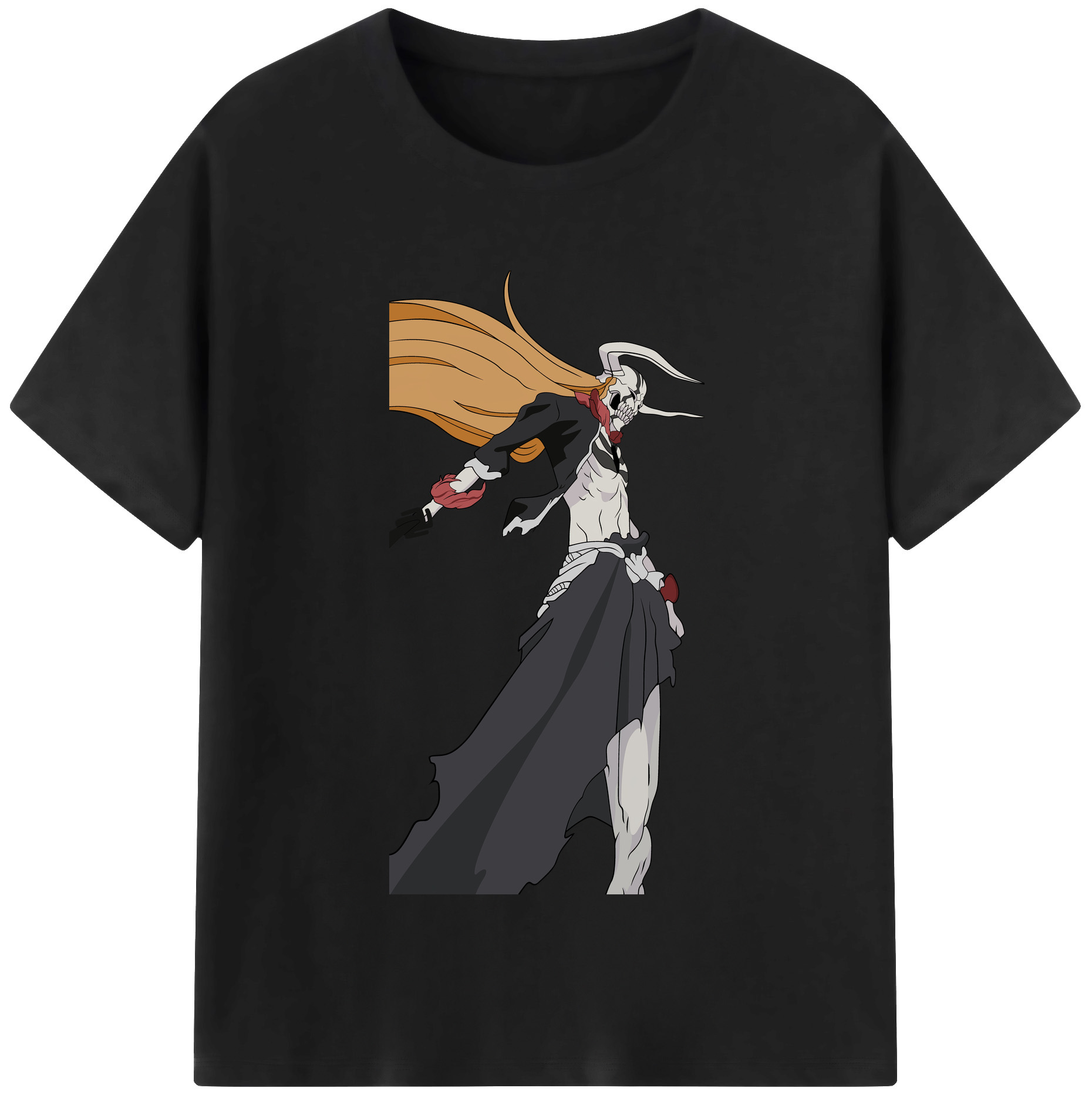 （画像用） ブリーチ 黒崎一護（くろさき いちご）BLEACH Kurosaki Ichigo レディースカジュアルプリントTシャツ（綿100％）
