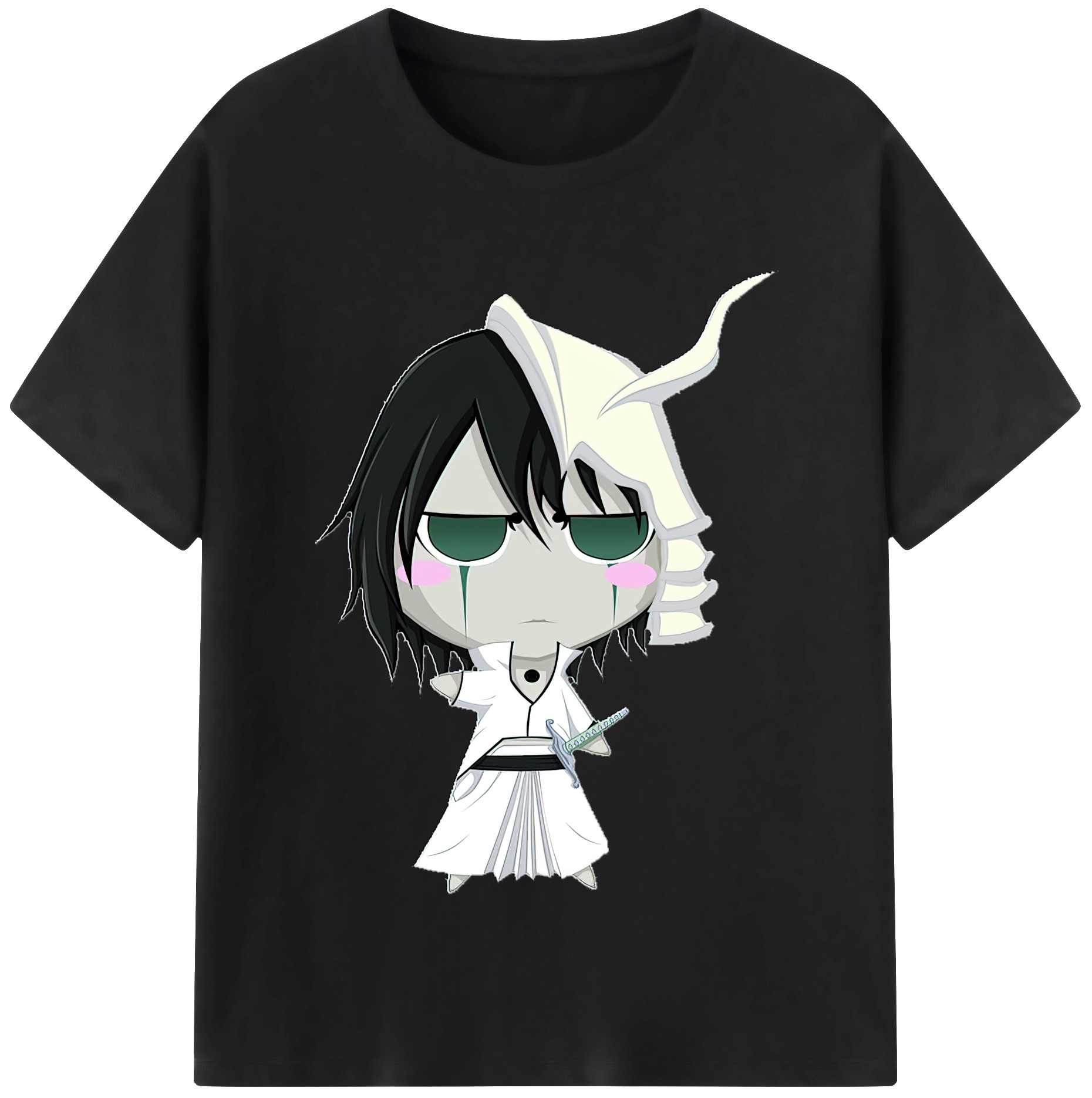（画像用） ブリーチ ウルキオラ·シファー BLEACH Ulquiorra cifer レディースカジュアルプリントTシャツ（綿100％）