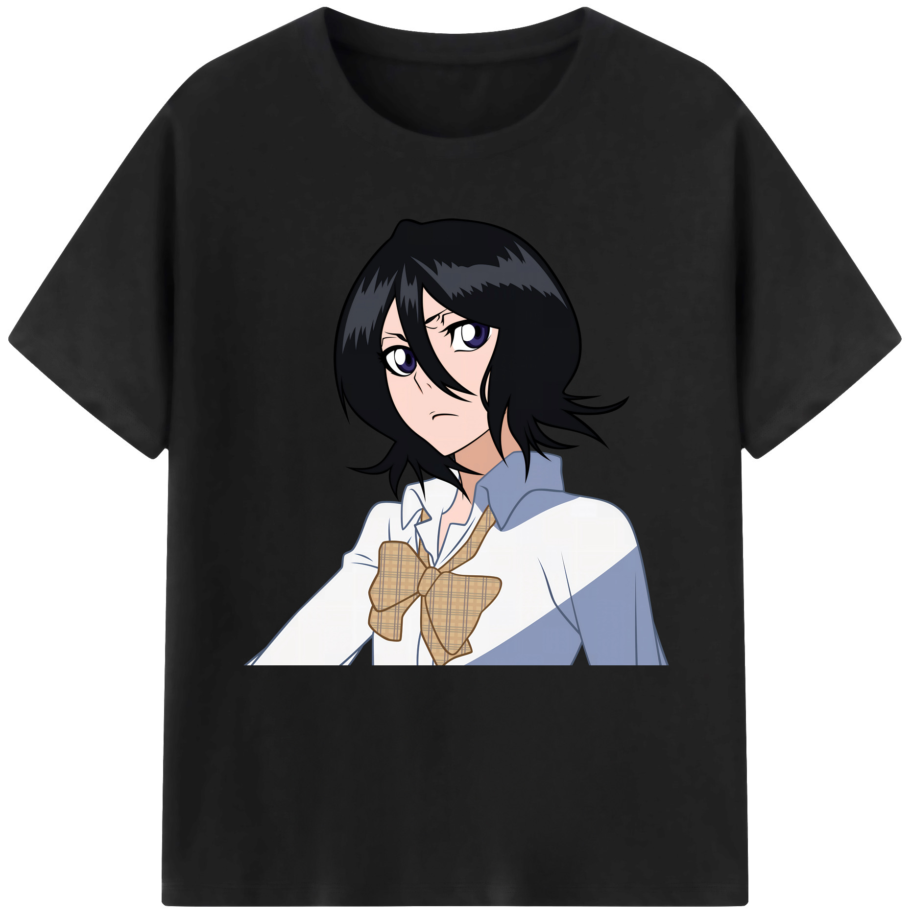 （画像用） ブリーチ 朽木ルキア BLEACH Kuchiki Rukia レディースカジュアルプリントTシャツ（綿100％）
