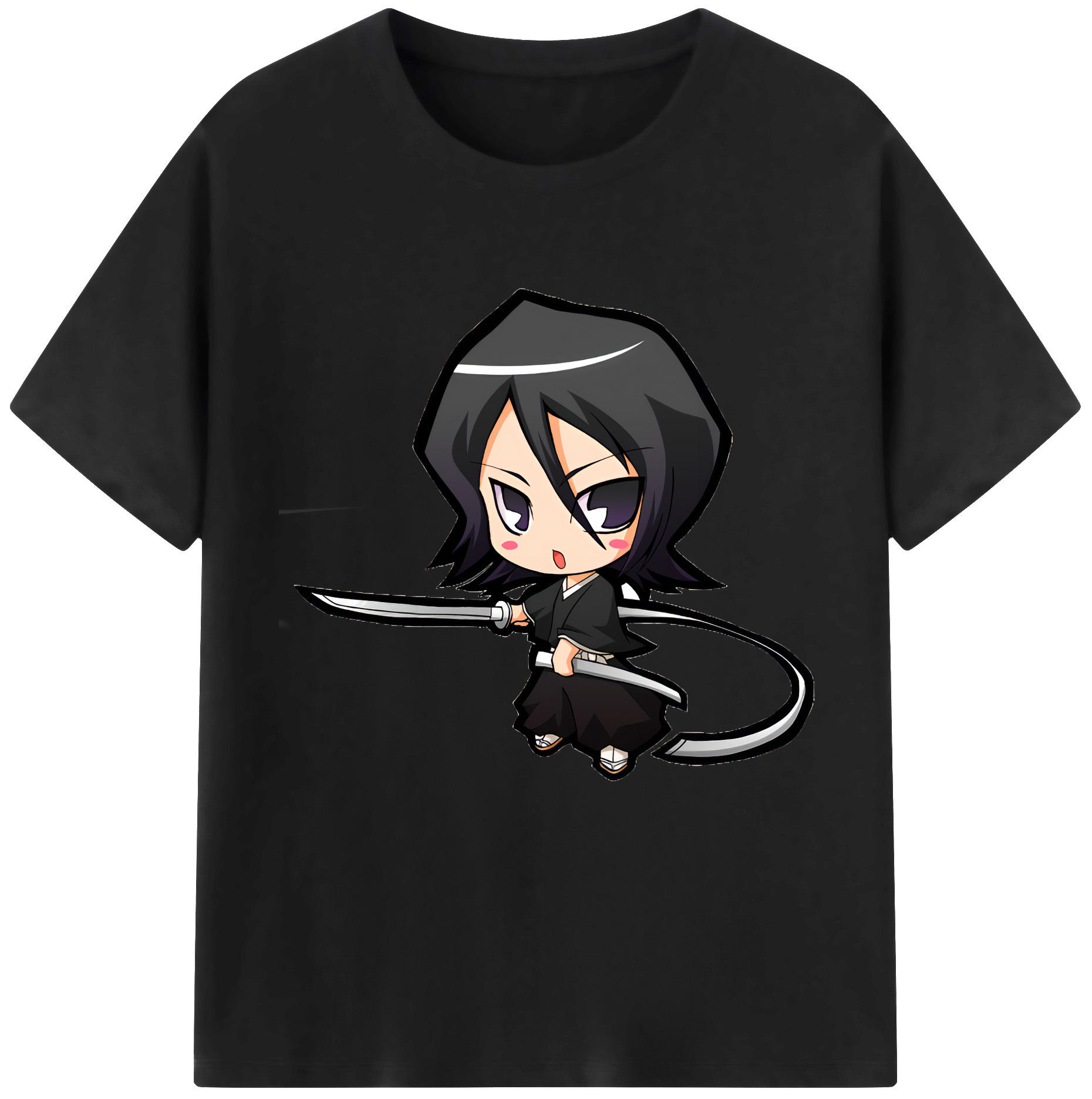 （画像用） ブリーチ 朽木ルキア BLEACH Kuchiki Rukia レディースカジュアルプリントTシャツ（綿100％）