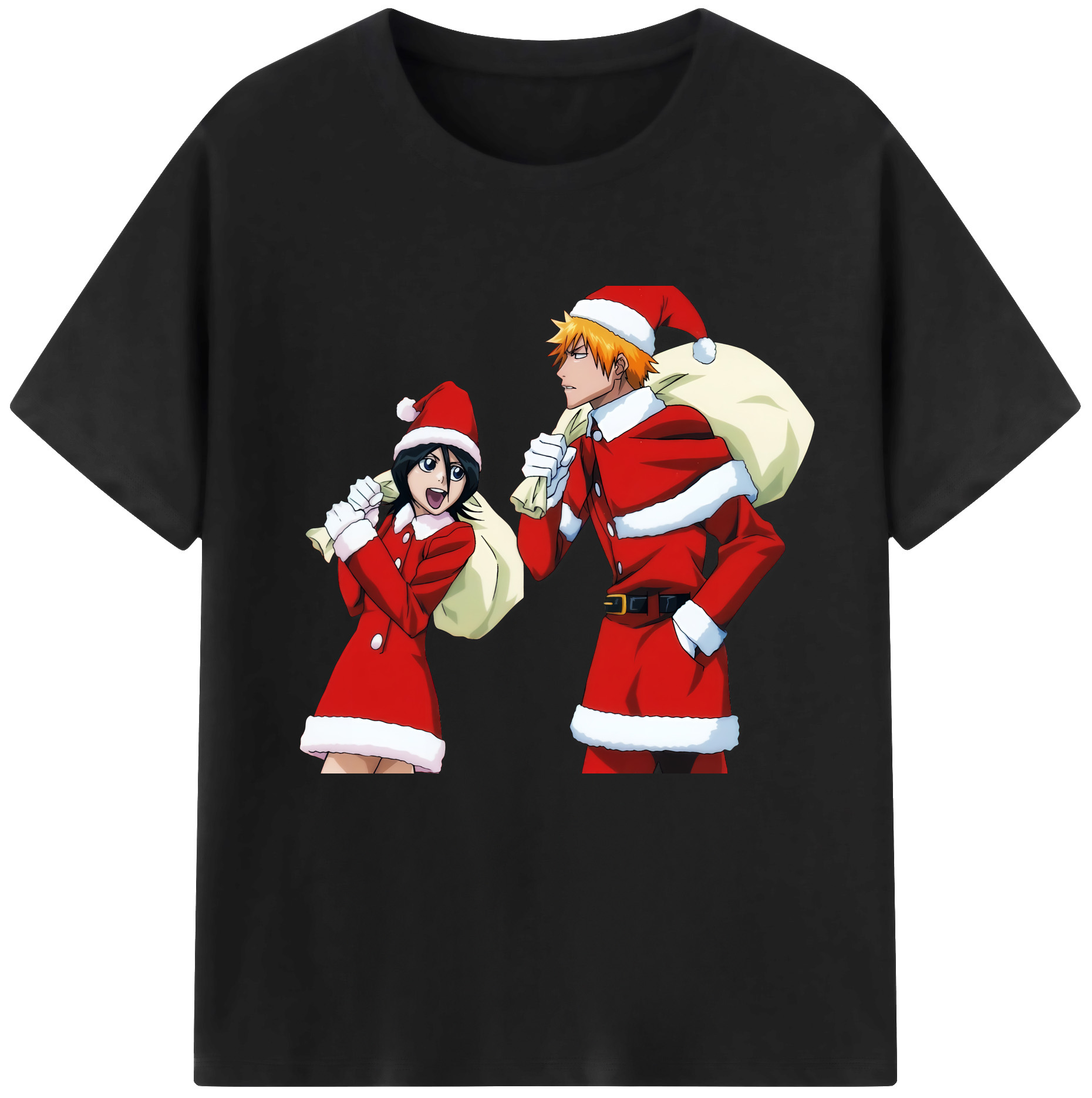 （画像用） ブリーチ 朽木ルキア BLEACH Kuchiki Rukia レディースカジュアルプリントTシャツ（綿100％）