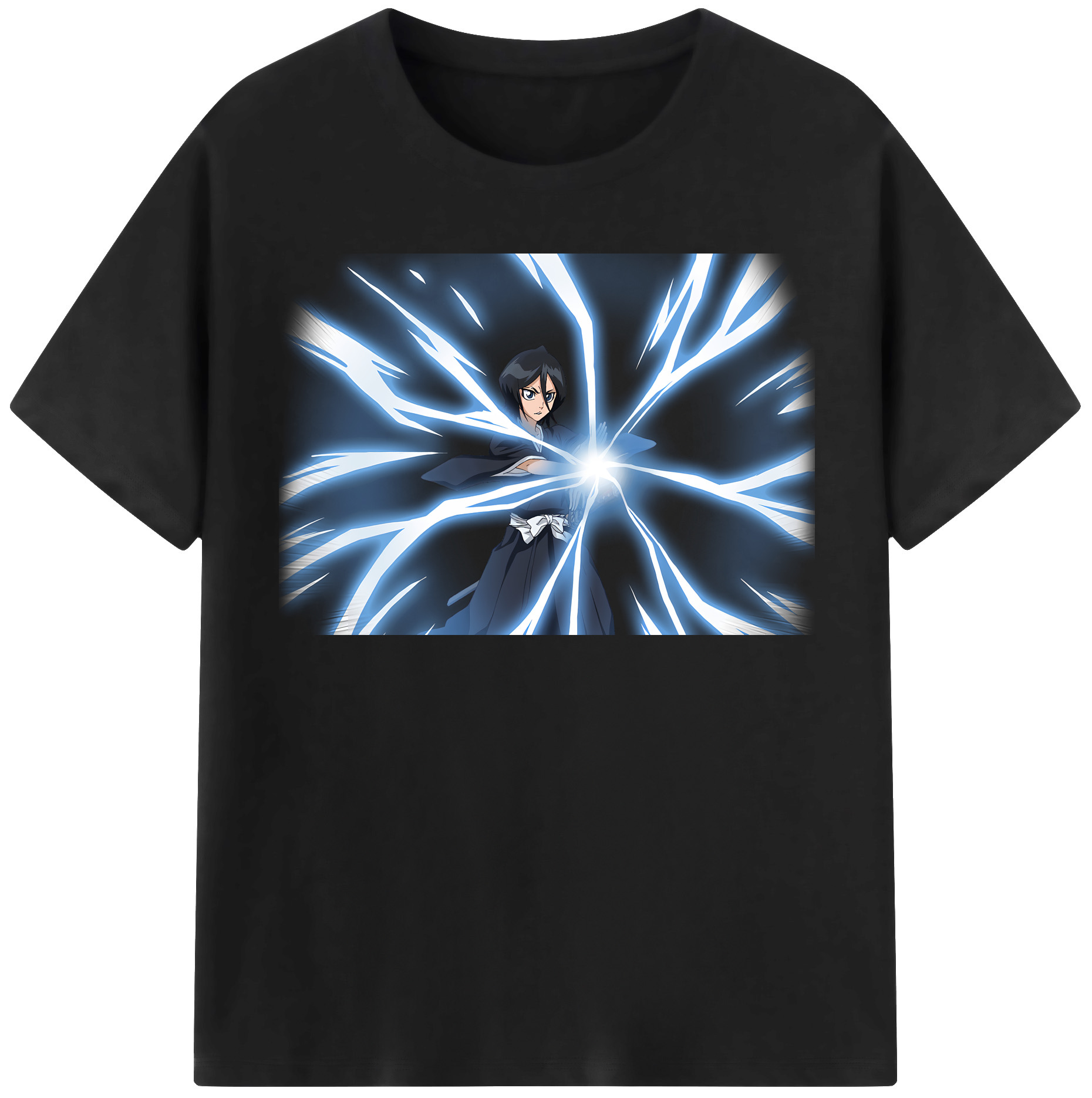 （画像用） ブリーチ 朽木ルキア BLEACH Kuchiki Rukia レディースカジュアルプリントTシャツ（綿100％）
