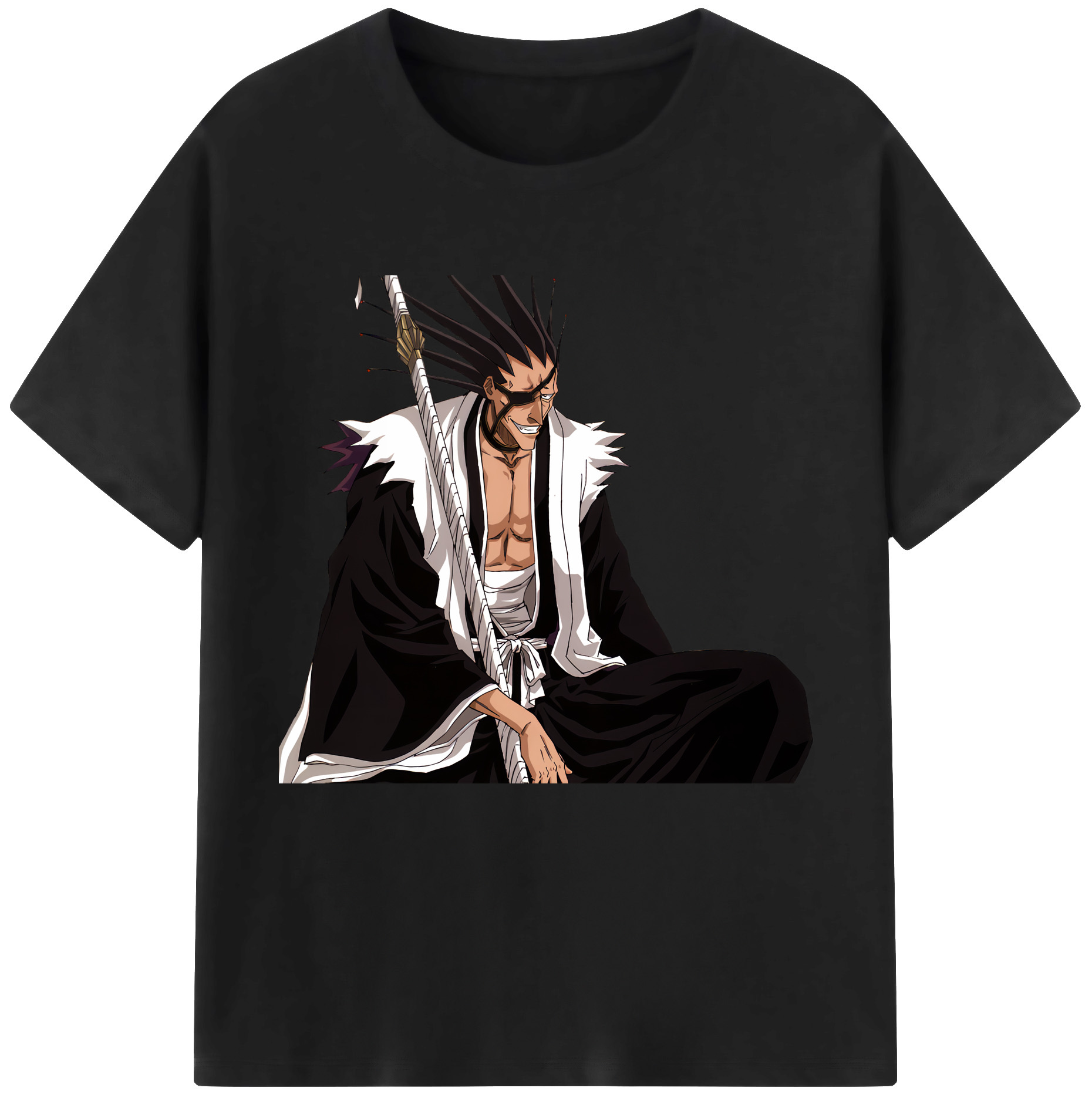 （画像用） ブリーチ ざらき けんぱち BLEACH Zaraki Kenpachi レディースカジュアルプリントTシャツ（綿100％）