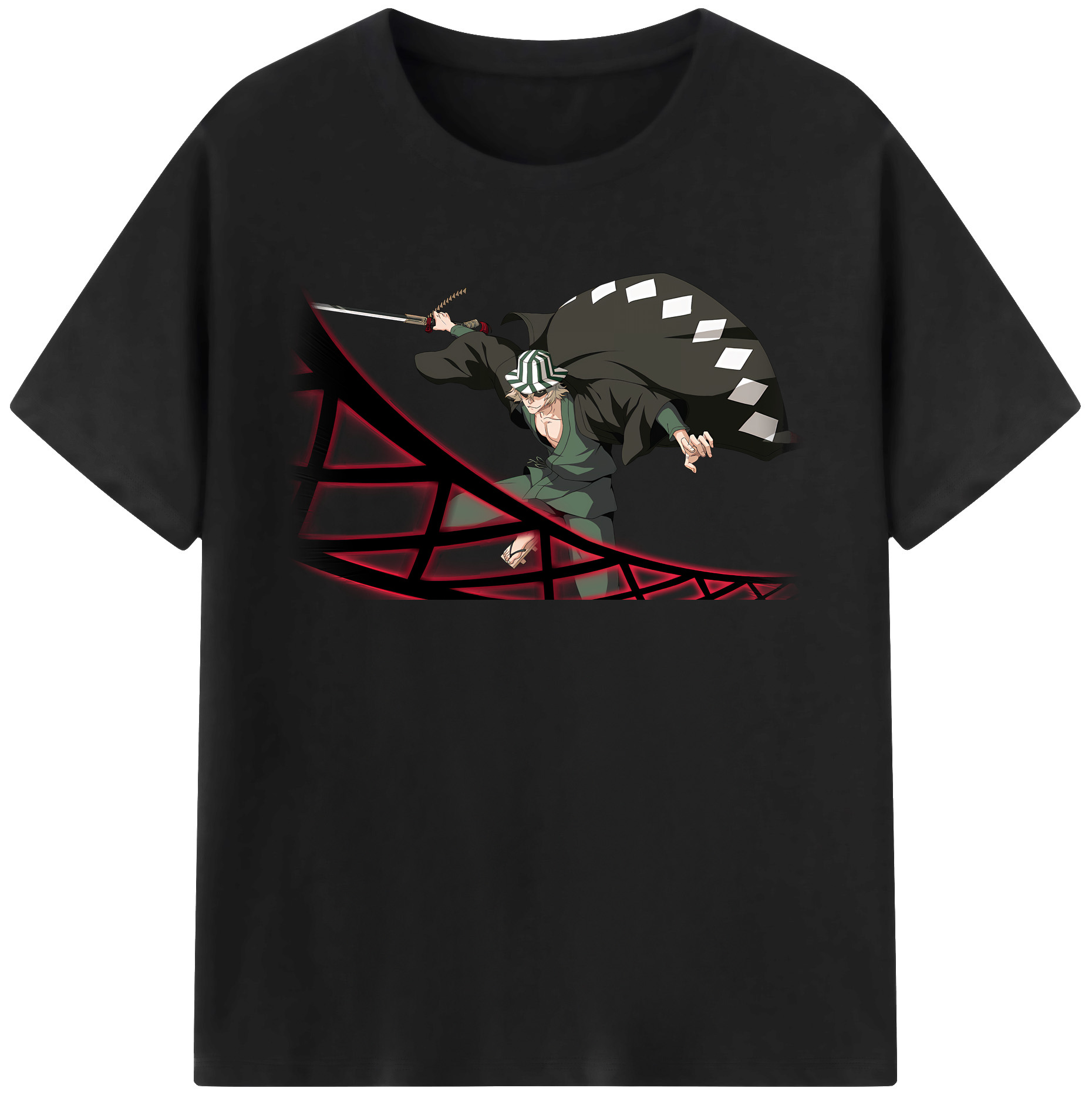 （画像用） "ブリーチ 浦原 喜助（うらはら きすけ） BLEACH Urahara Kisuke " レディースカジュアルプリントTシャツ（綿100％）