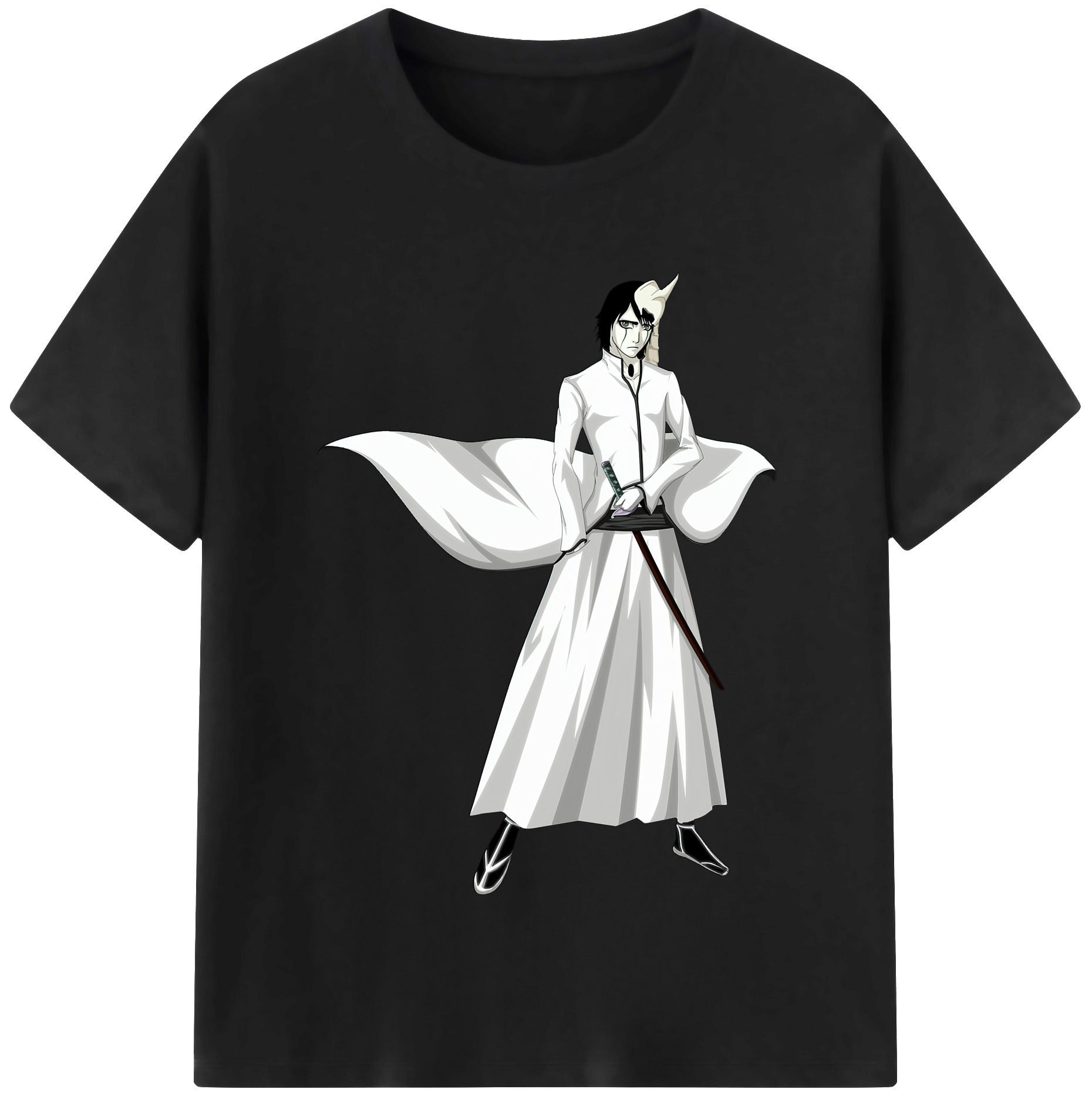 （画像用） ブリーチ ウルキオラ·シファー BLEACH Ulquiorra cifer レディースカジュアルプリントTシャツ（綿100％）