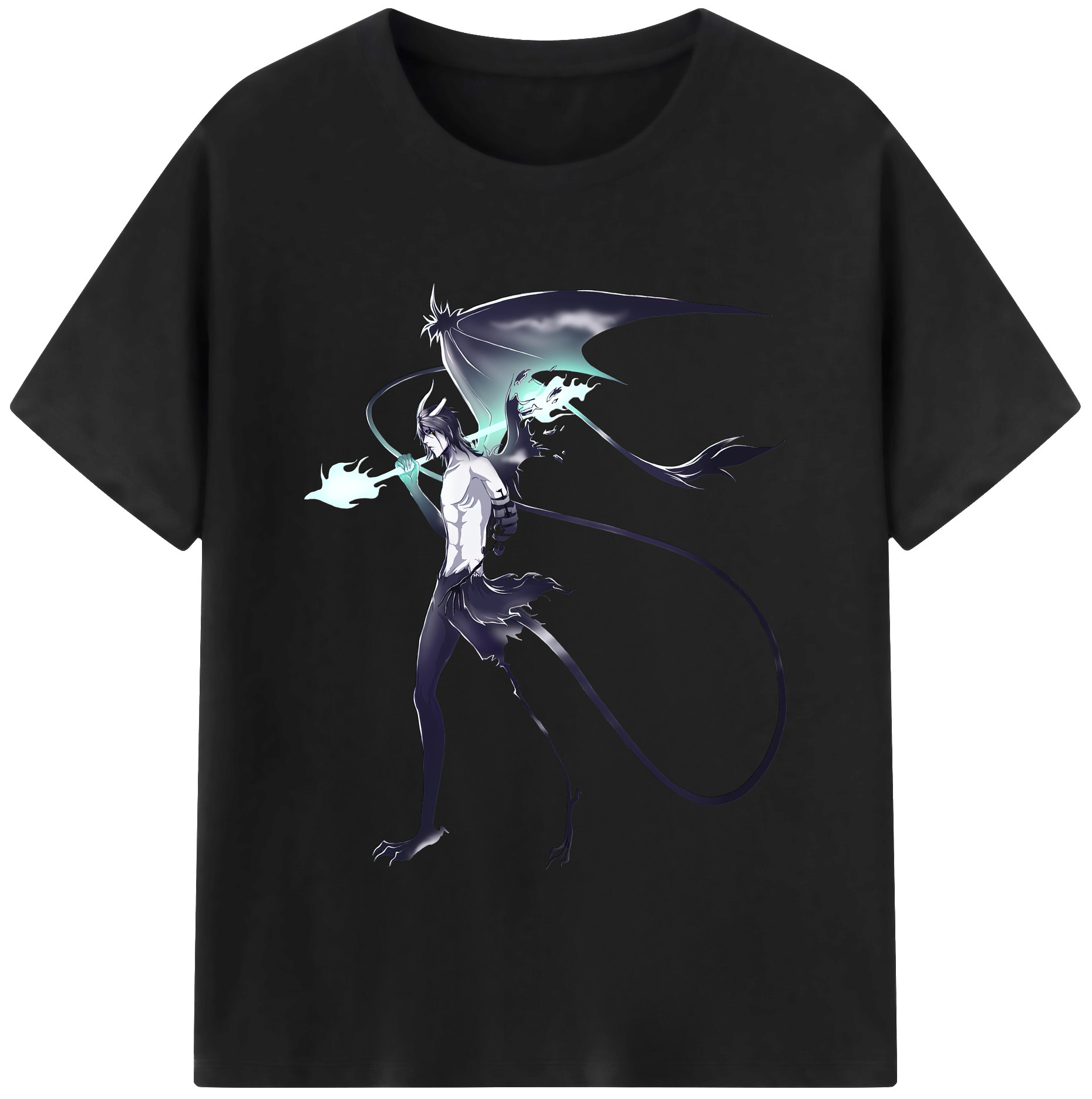 （画像用） ブリーチ ウルキオラ·シファー BLEACH Ulquiorra cifer レディースカジュアルプリントTシャツ（綿100％）