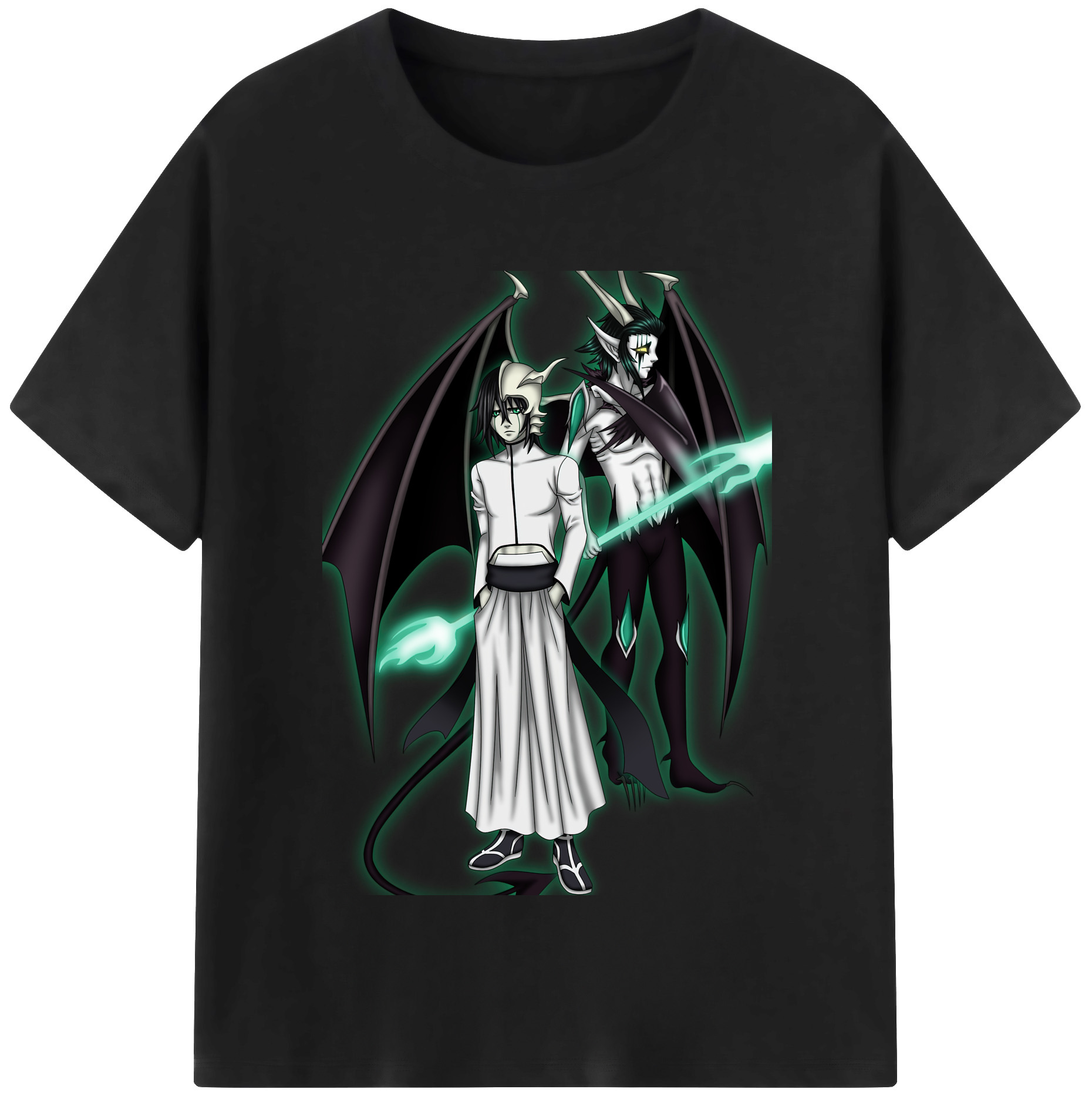 （画像用） ブリーチ ウルキオラ·シファー BLEACH Ulquiorra cifer レディースカジュアルプリントTシャツ（綿100％）