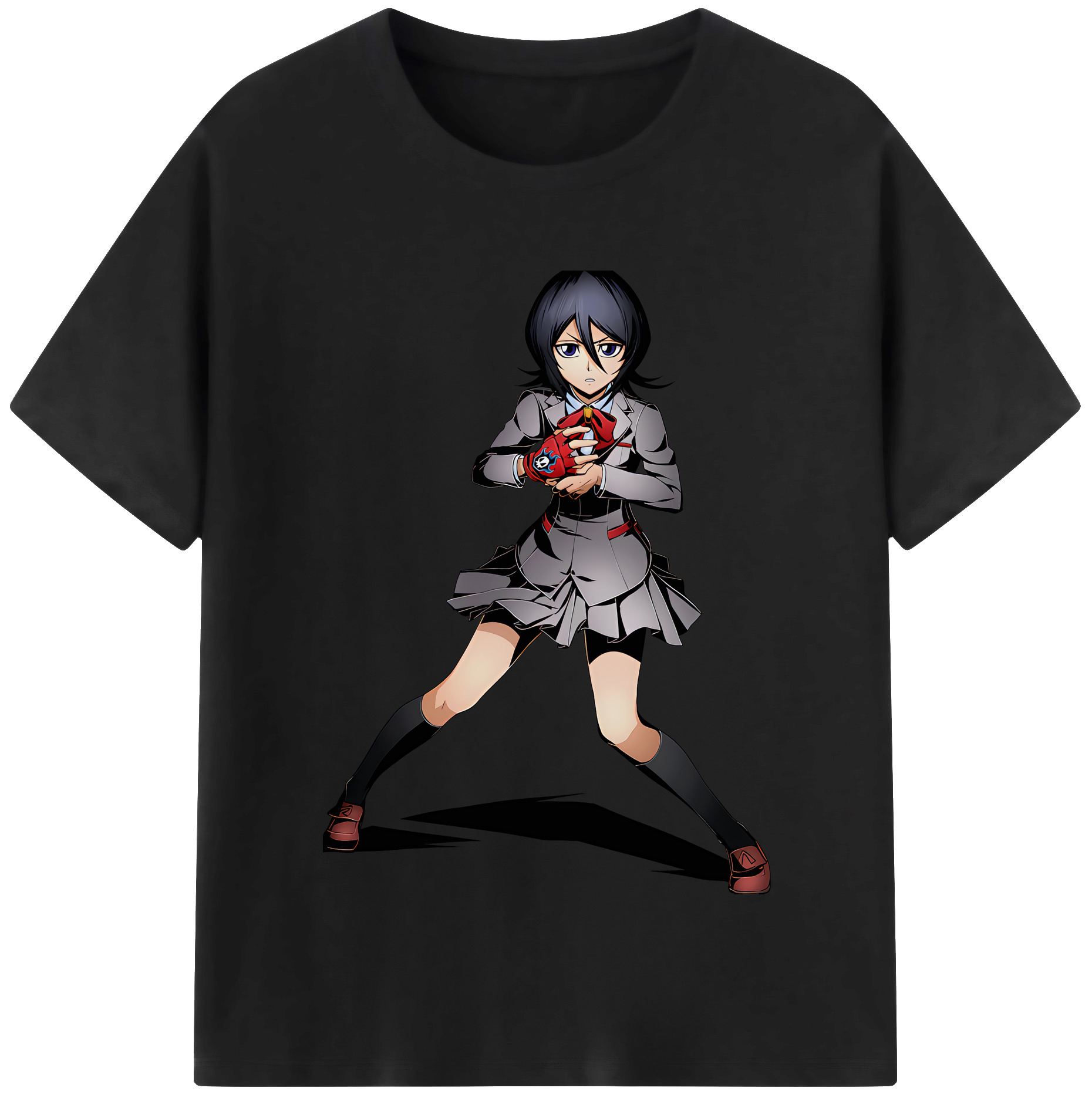 （画像用） ブリーチ 朽木ルキア BLEACH Kuchiki Rukia レディースカジュアルプリントTシャツ（綿100％）