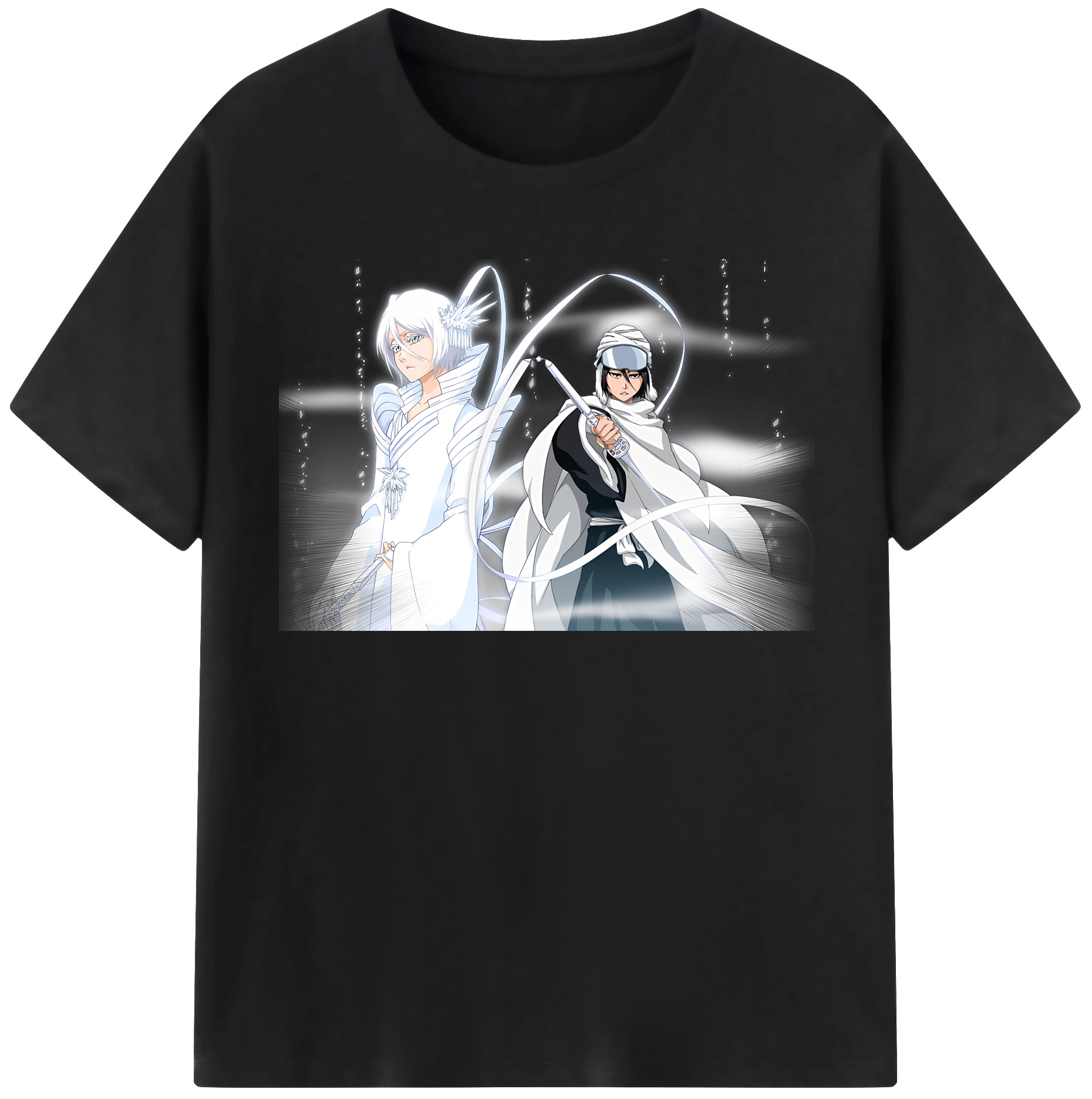 （画像用） ブリーチ 朽木ルキア BLEACH Kuchiki Rukia レディースカジュアルプリントTシャツ（綿100％）