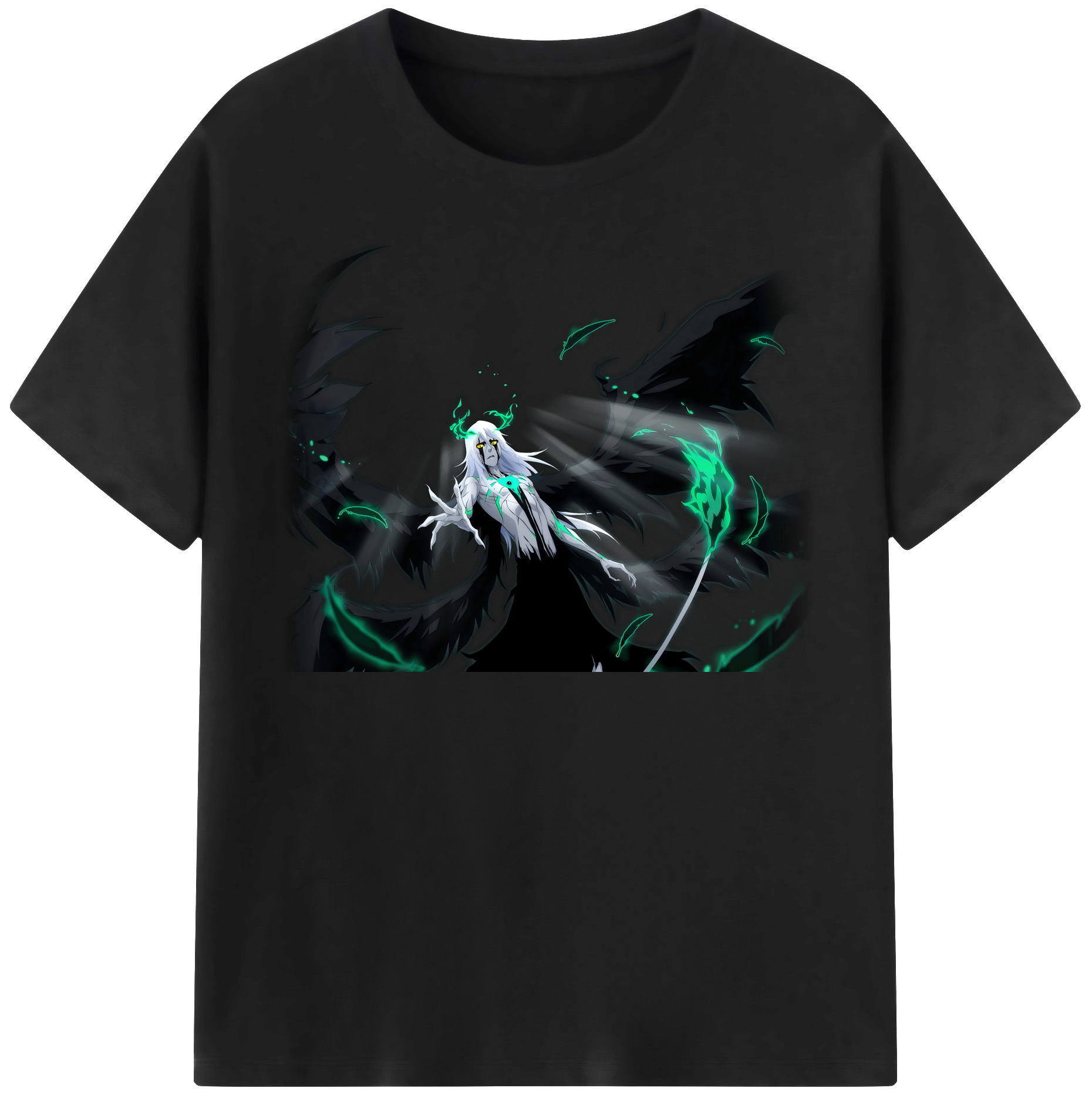 （画像用） ブリーチ ウルキオラ·シファー BLEACH Ulquiorra cifer レディースカジュアルプリントTシャツ（綿100％）