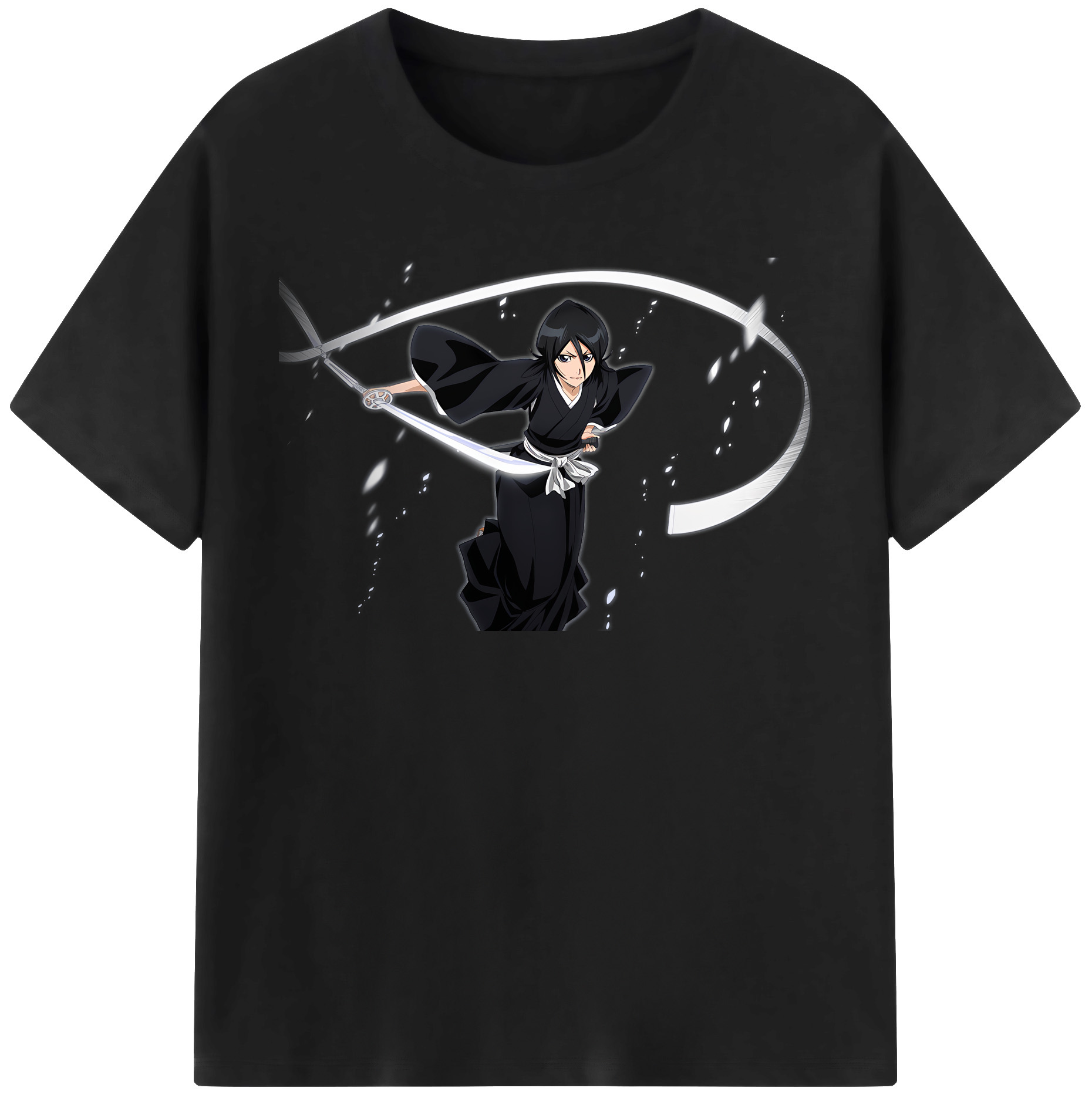 （画像用） ブリーチ 朽木ルキア BLEACH Kuchiki Rukia レディースカジュアルプリントTシャツ（綿100％）