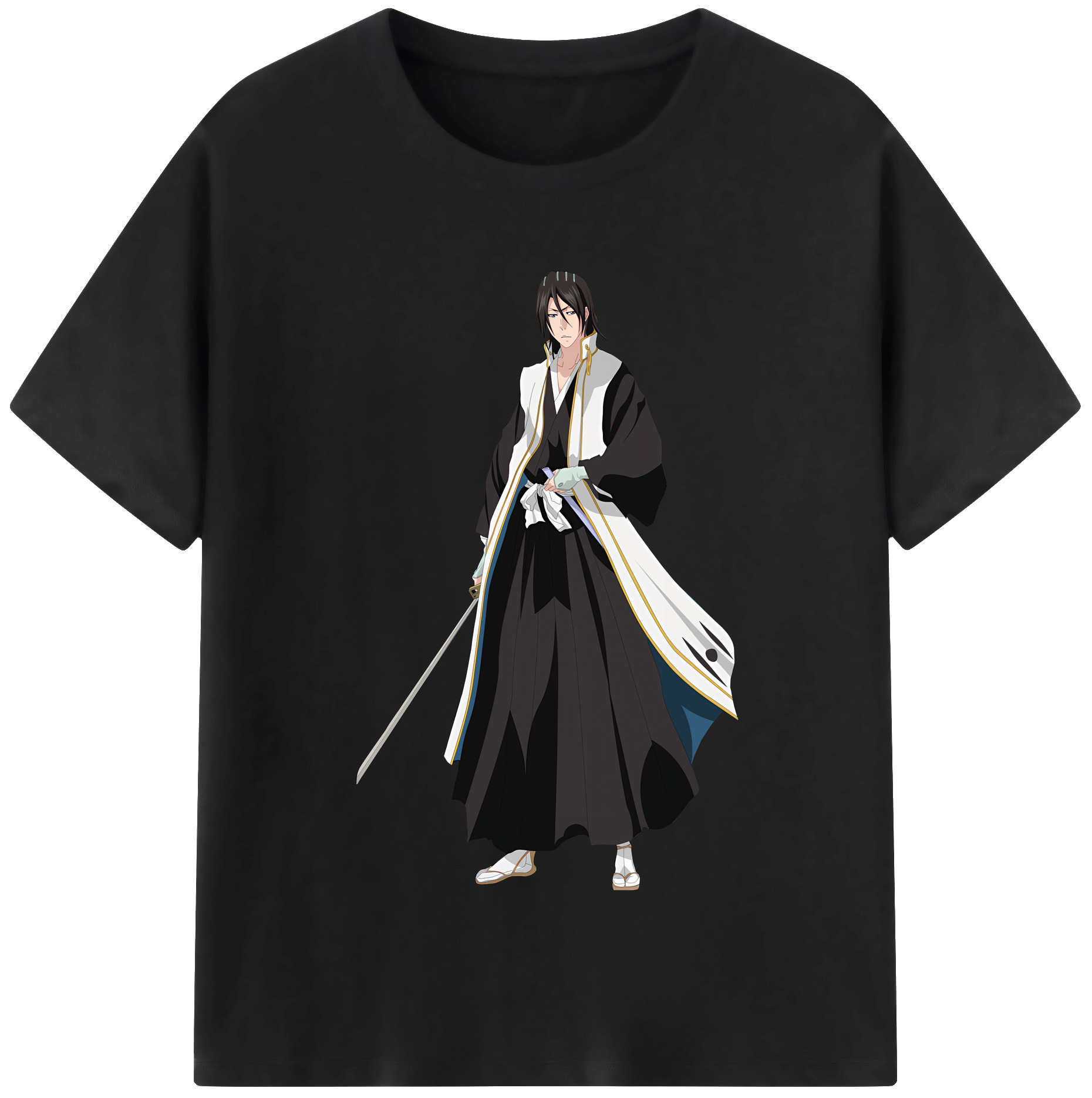 （画像用） ブリーチ くちき びゃくや BLEACH Kuchiki Byakuya レディースカジュアルプリントTシャツ（綿100％）