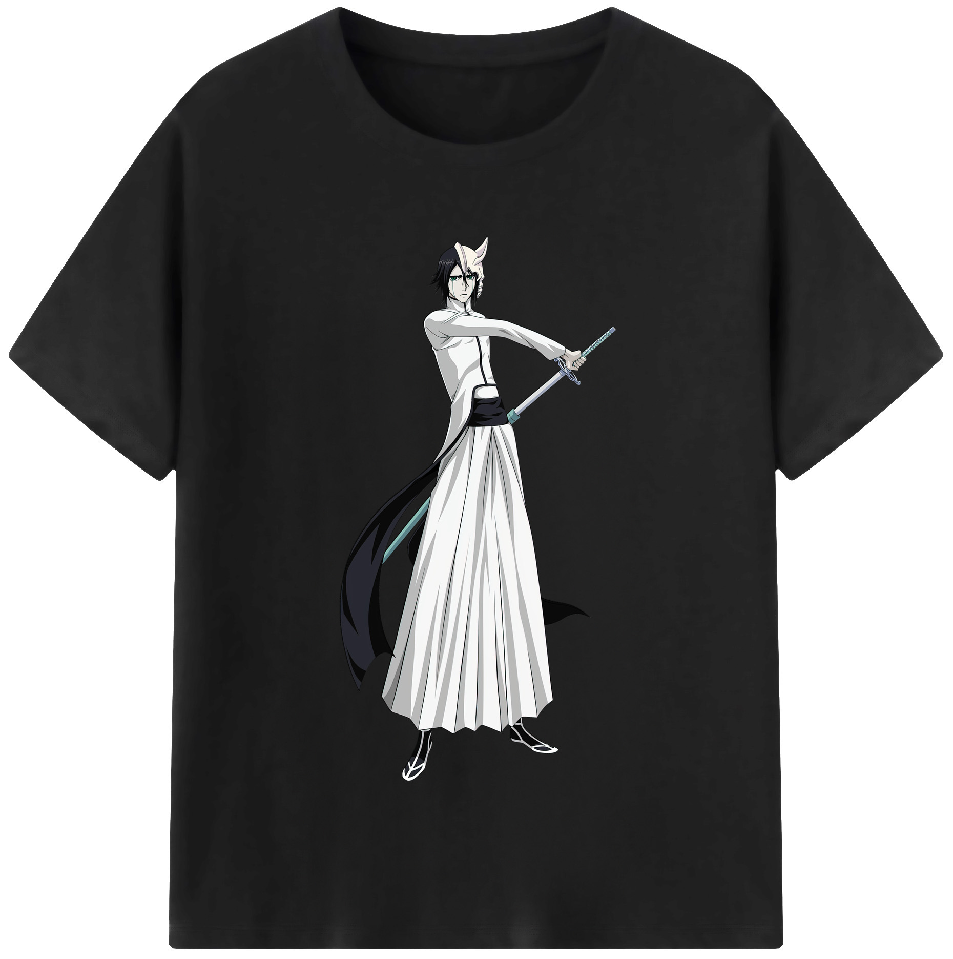 （画像用） ブリーチ ウルキオラ·シファー BLEACH Ulquiorra cifer レディースカジュアルプリントTシャツ（綿100％）