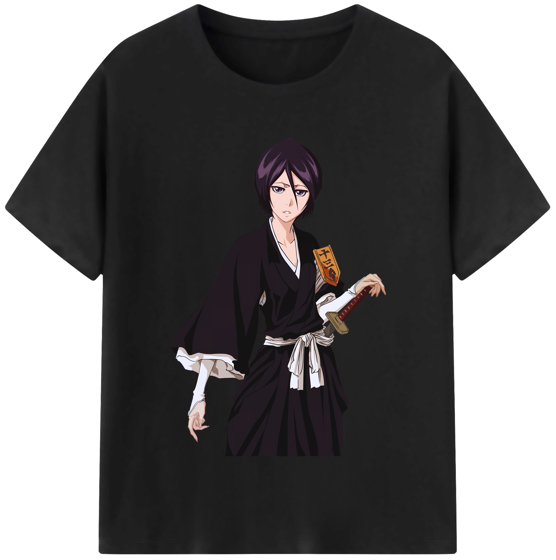 （画像用） ブリーチ 朽木ルキア BLEACH Kuchiki Rukia レディースカジュアルプリントTシャツ（綿100％）