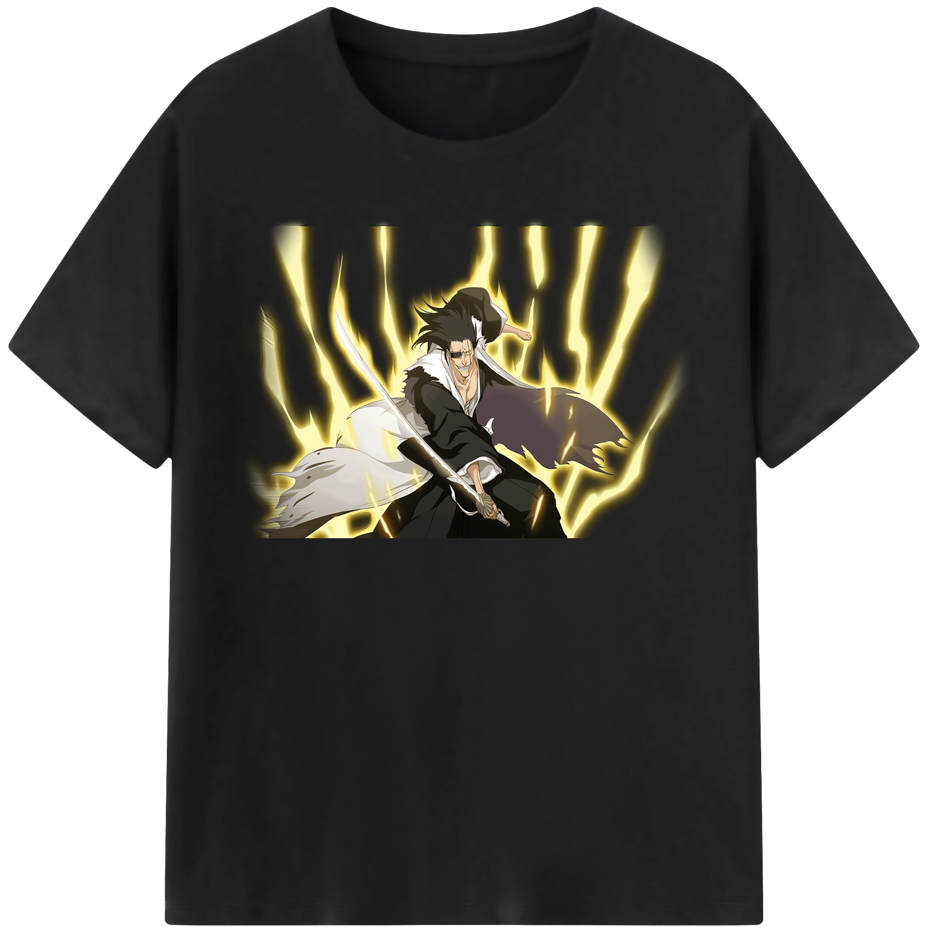 （画像用） ブリーチ ざらき けんぱち BLEACH Zaraki Kenpachi レディースカジュアルプリントTシャツ（綿100％）