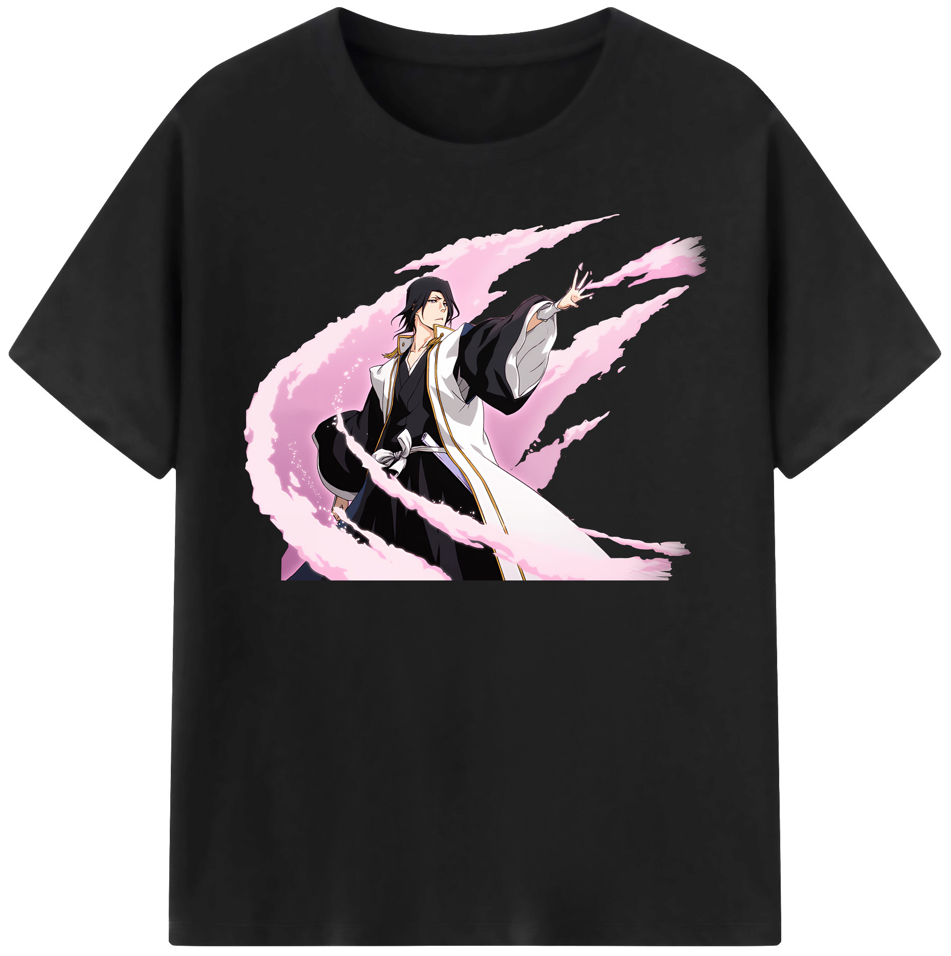 （画像用） ブリーチ くちき びゃくや BLEACH Kuchiki Byakuya レディースカジュアルプリントTシャツ（綿100％）