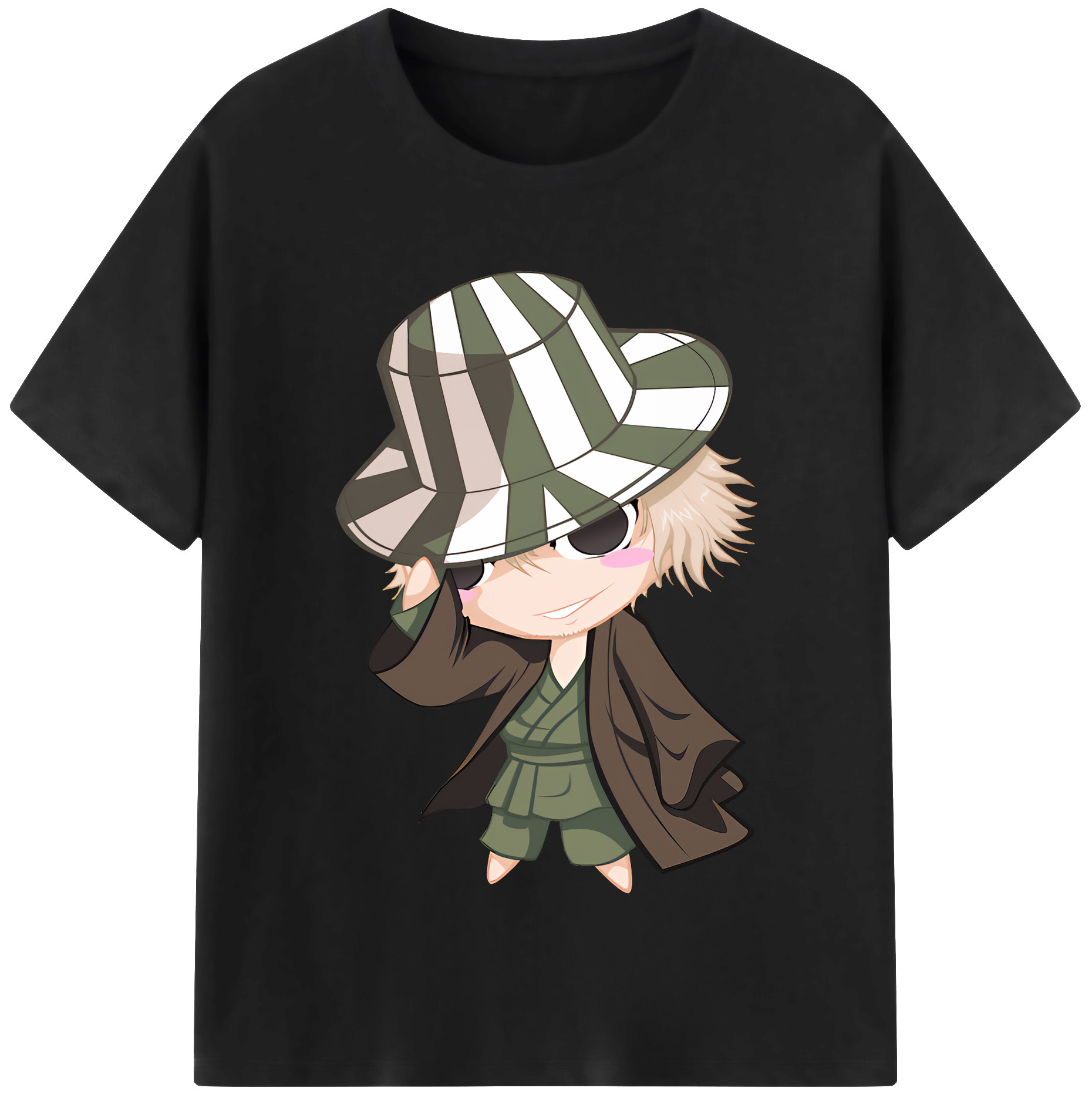 （画像用） "ブリーチ 浦原 喜助（うらはら きすけ） BLEACH Urahara Kisuke " レディースカジュアルプリントTシャツ（綿100％）