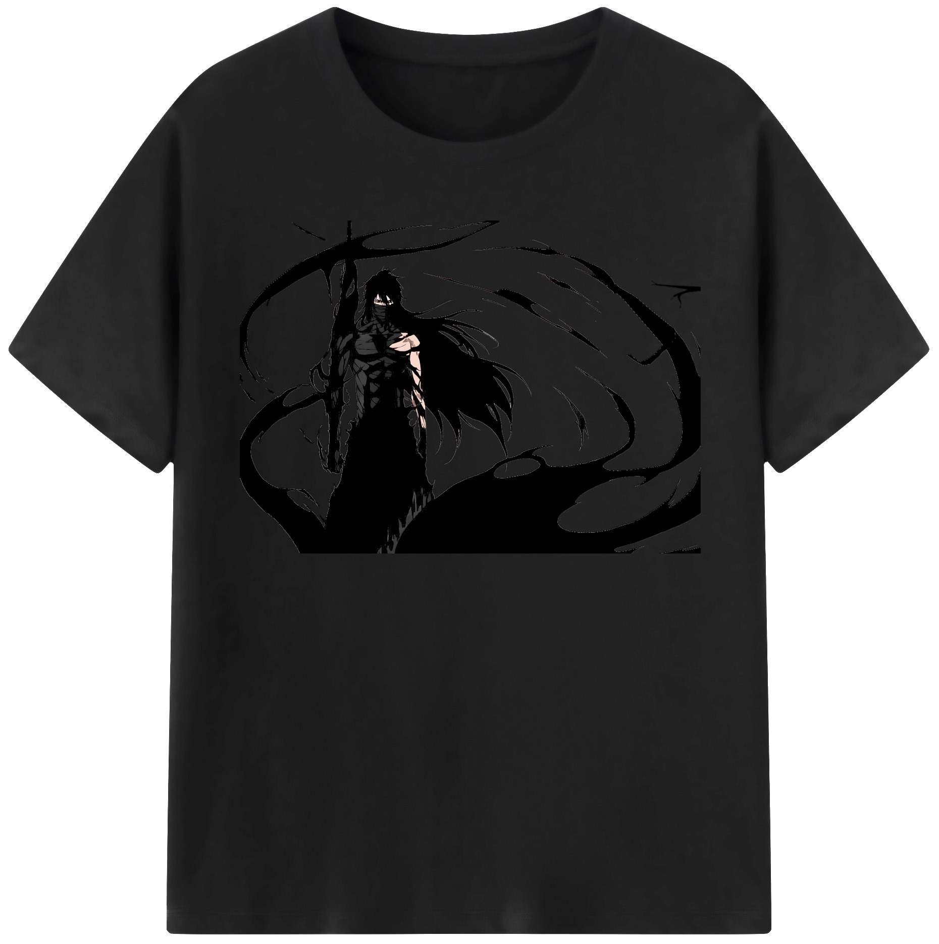 （画像用） ブリーチ 黒崎一護（くろさき いちご）BLEACH Kurosaki Ichigo レディースカジュアルプリントTシャツ（綿100％）