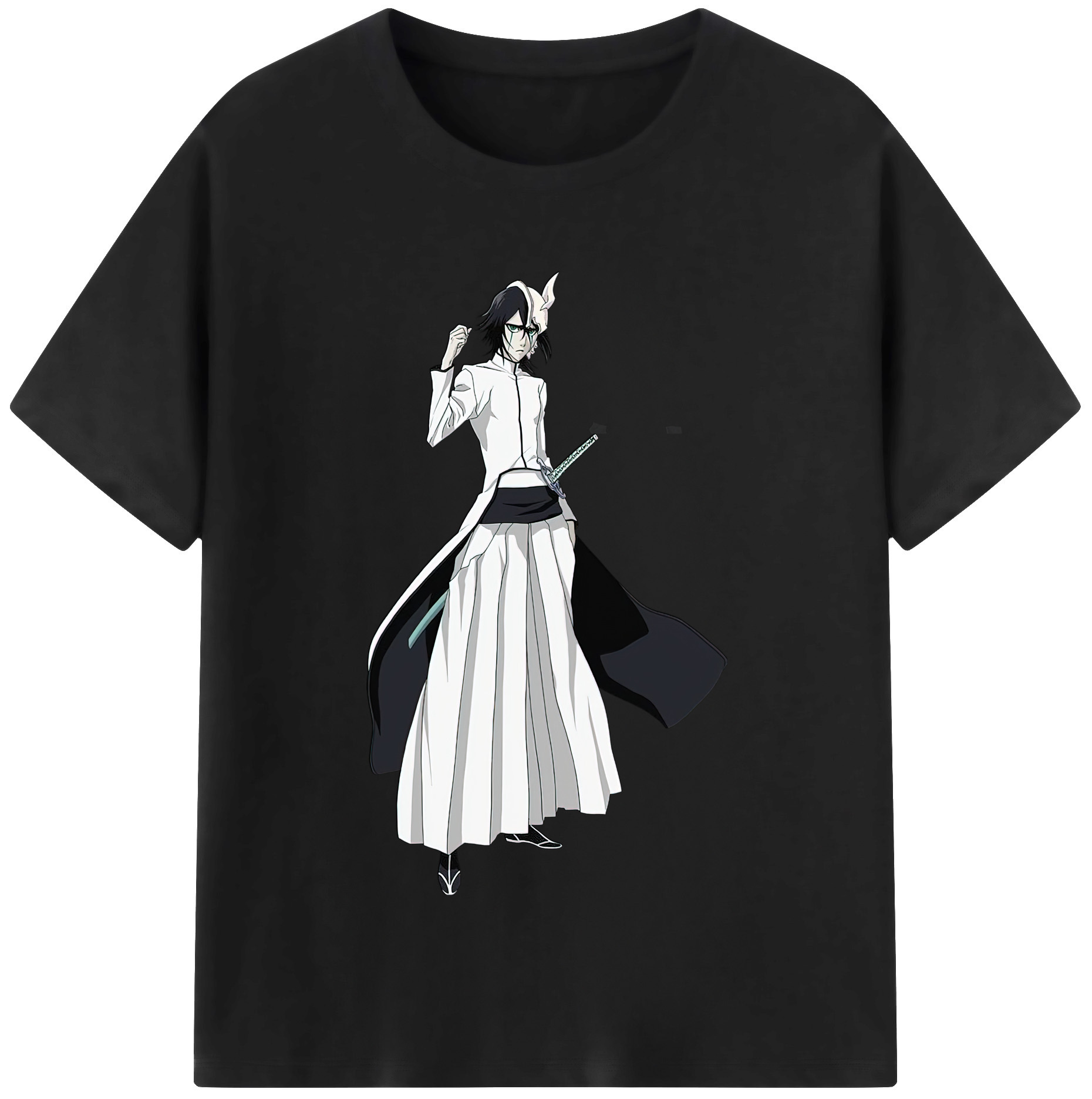 （画像用） ブリーチ ウルキオラ·シファー BLEACH Ulquiorra cifer レディースカジュアルプリントTシャツ（綿100％）