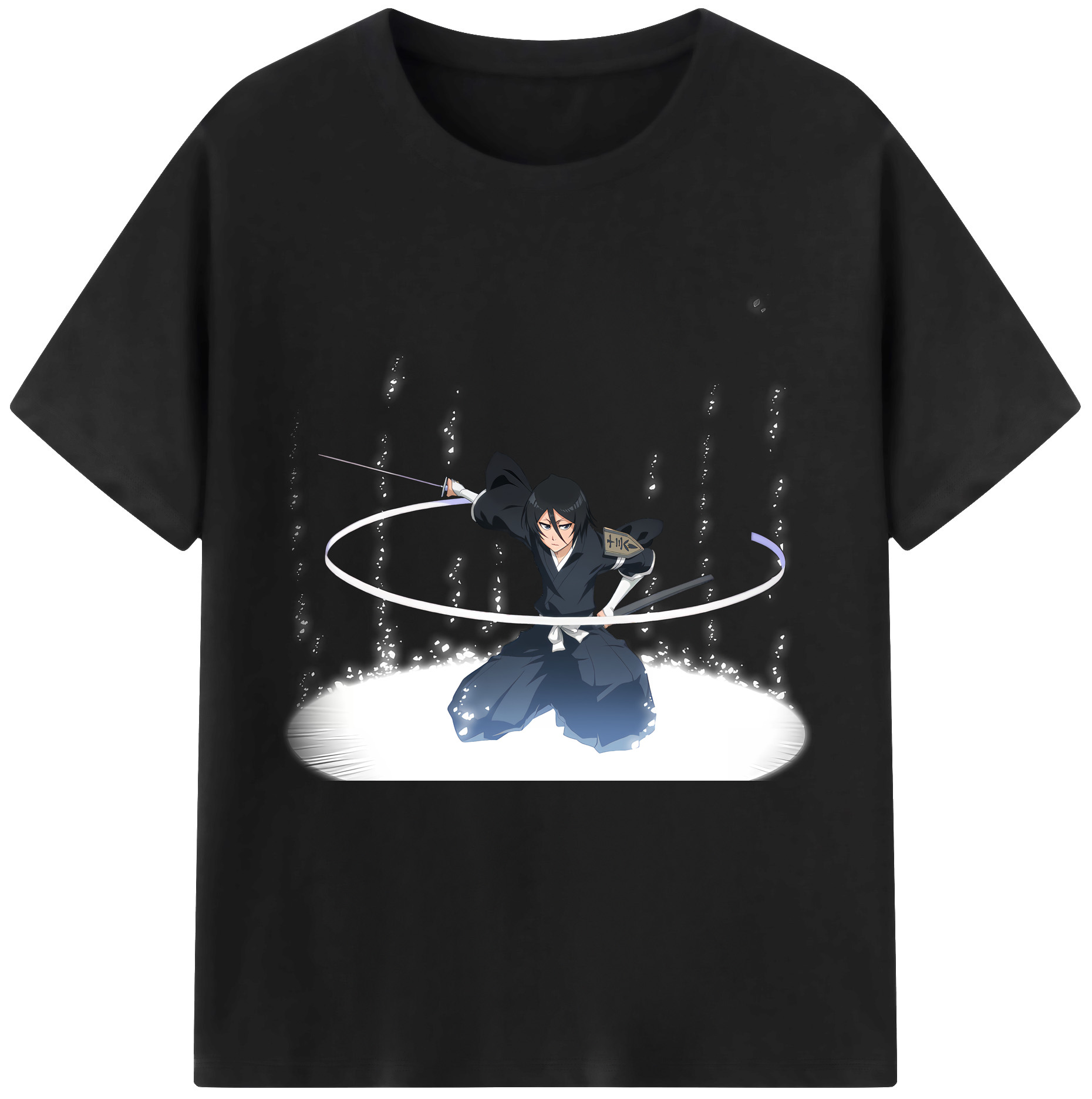 （画像用） ブリーチ 朽木ルキア BLEACH Kuchiki Rukia レディースカジュアルプリントTシャツ（綿100％）
