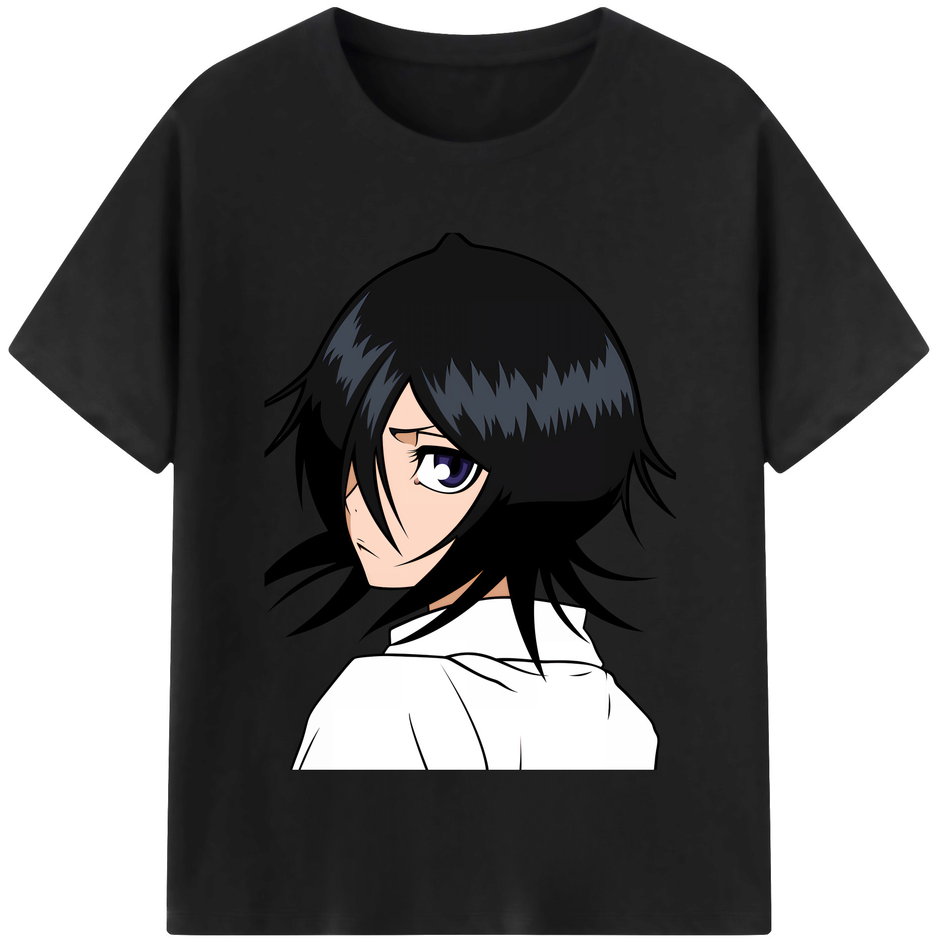 （画像用） ブリーチ 朽木ルキア BLEACH Kuchiki Rukia レディースカジュアルプリントTシャツ（綿100％）