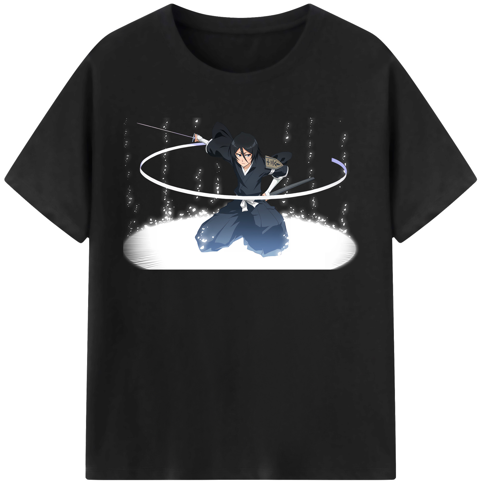 （画像用） ブリーチ 朽木ルキア BLEACH Kuchiki Rukia レディースカジュアルプリントTシャツ（綿100％）