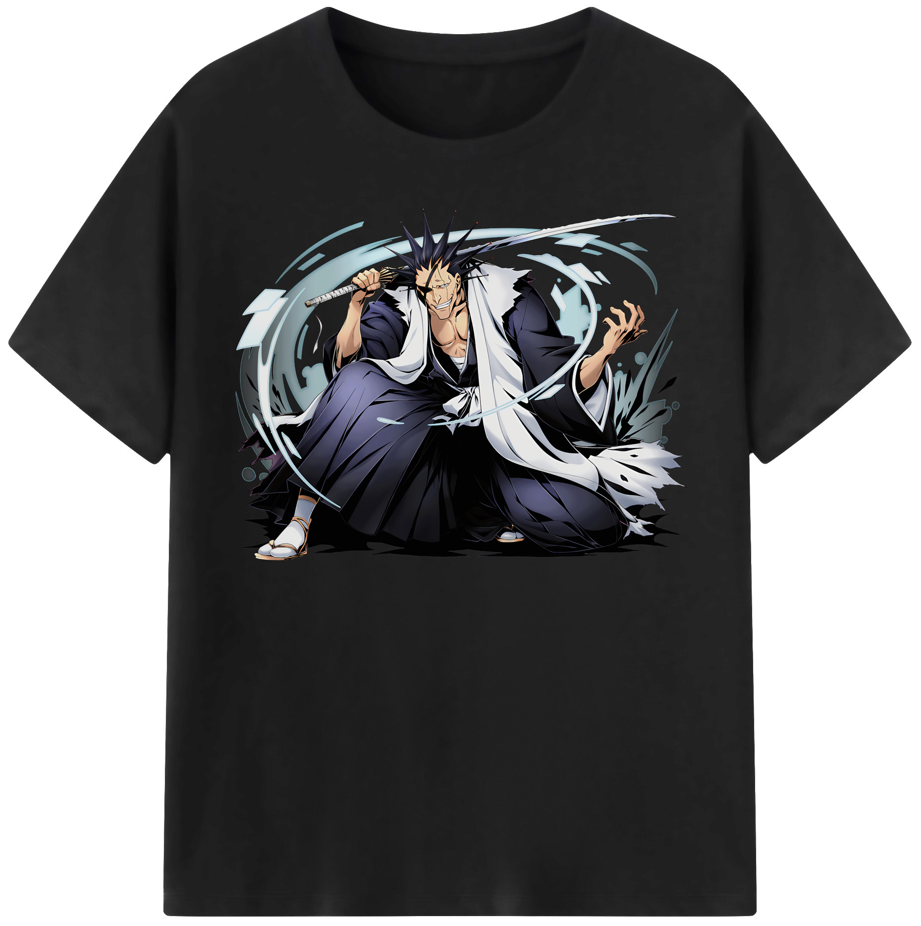 （画像用） ブリーチ ざらき けんぱち BLEACH Zaraki Kenpachi レディースカジュアルプリントTシャツ（綿100％）