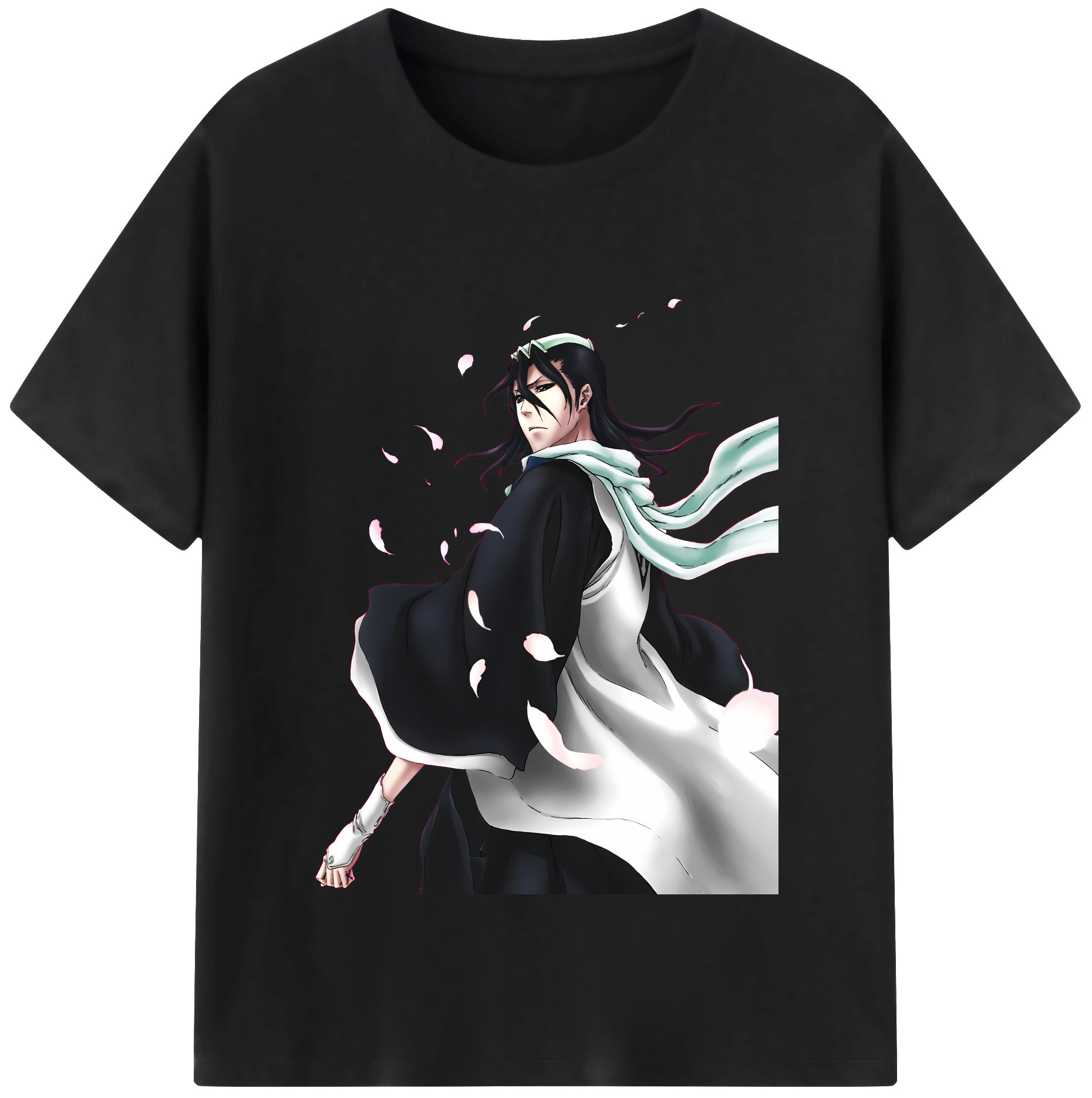 （画像用） ブリーチ くちき びゃくや BLEACH Kuchiki Byakuya レディースカジュアルプリントTシャツ（綿100％）