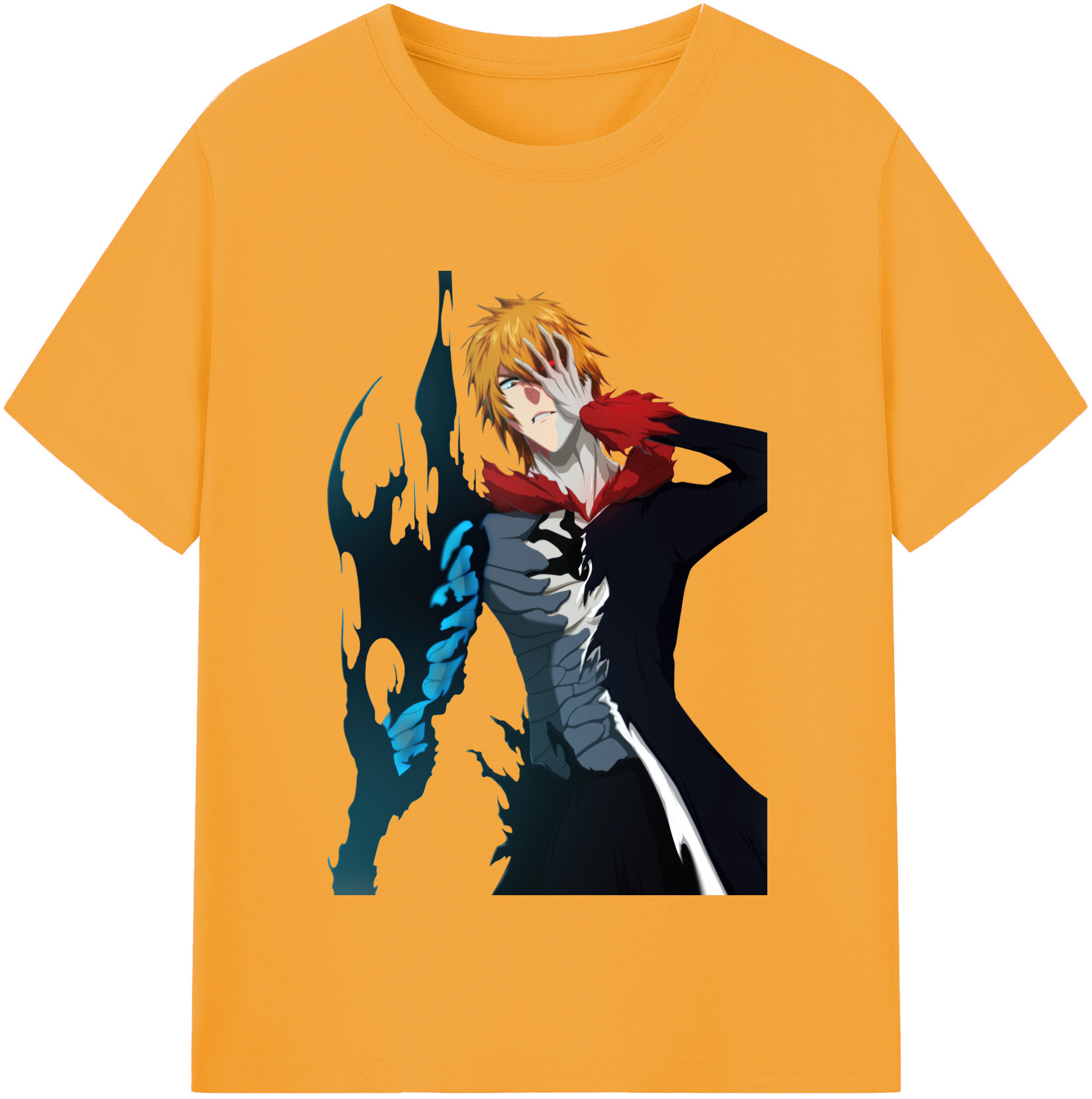 （画像用） ブリーチ 黒崎一護（くろさき いちご）BLEACH Kurosaki Ichigo レディースカジュアルプリントTシャツ（綿100％）