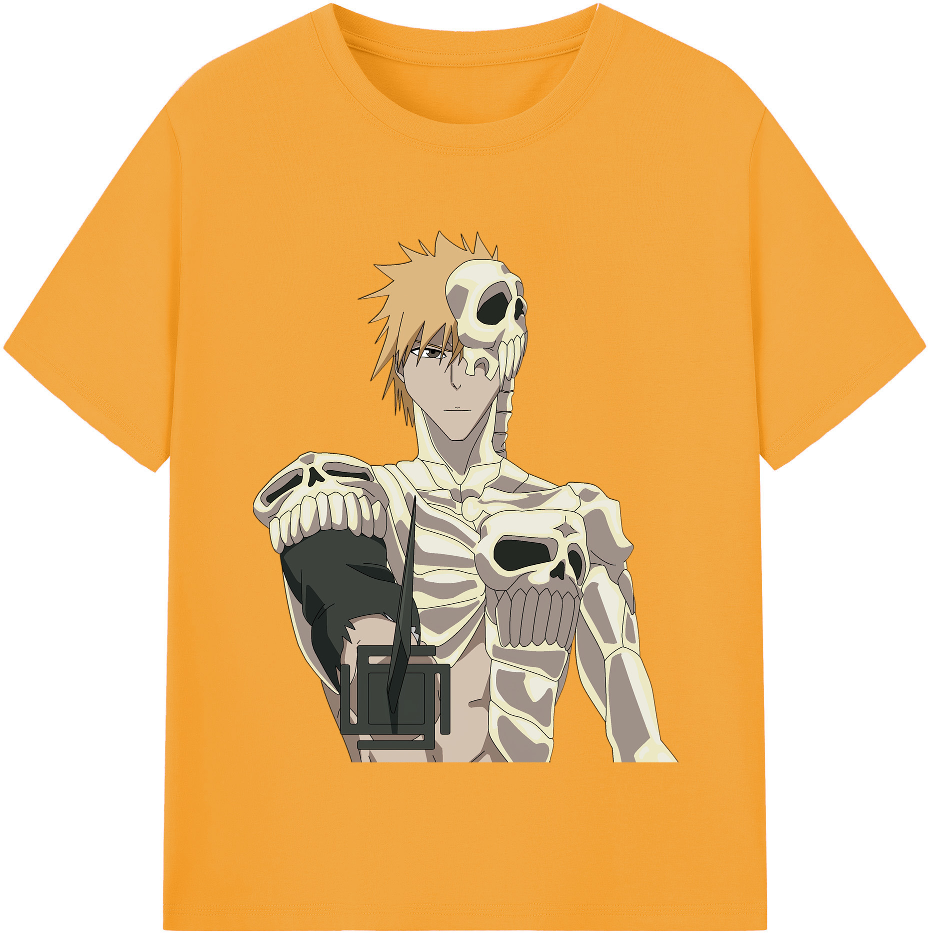 （画像用） ブリーチ 黒崎一護（くろさき いちご）BLEACH Kurosaki Ichigo レディースカジュアルプリントTシャツ（綿100％）