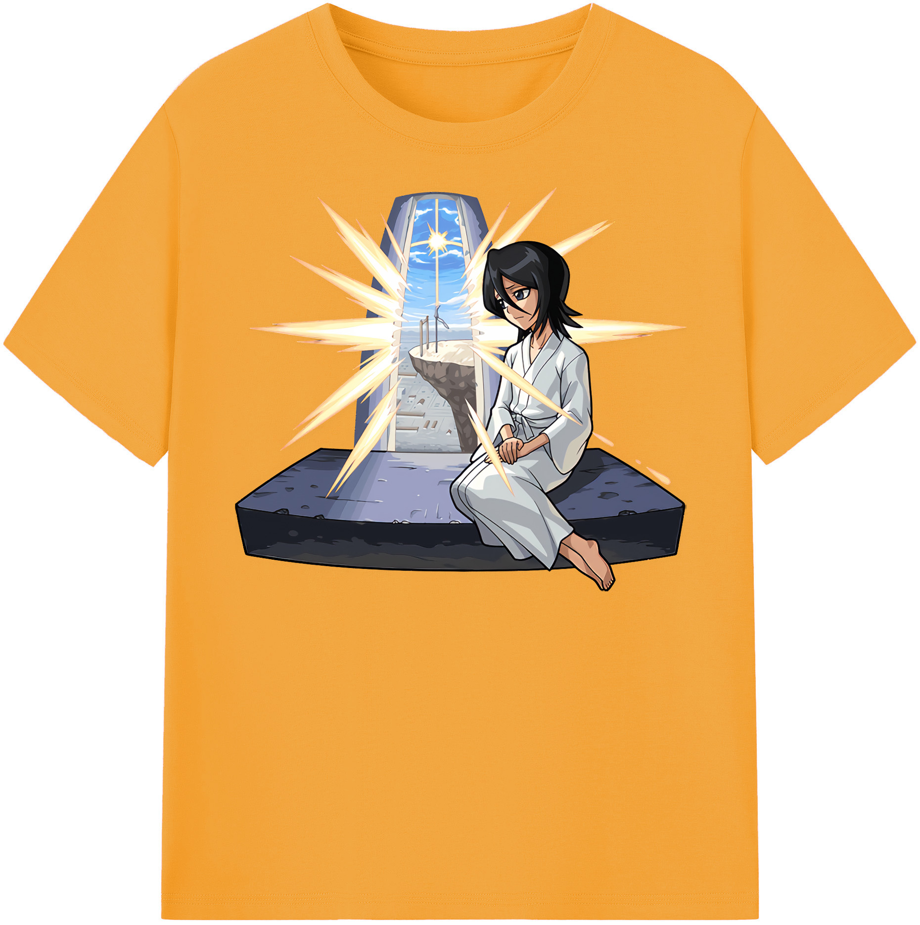 （画像用） ブリーチ 朽木ルキア BLEACH Kuchiki Rukia レディースカジュアルプリントTシャツ（綿100％）