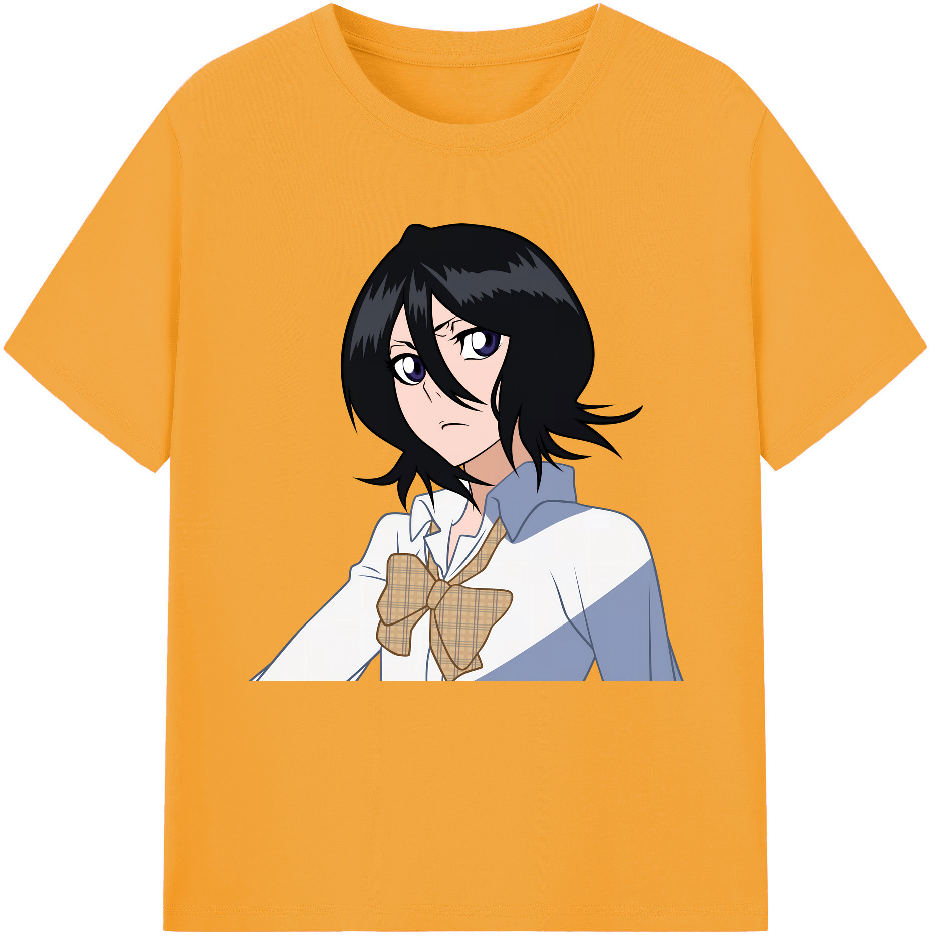 （画像用） ブリーチ 朽木ルキア BLEACH Kuchiki Rukia レディースカジュアルプリントTシャツ（綿100％）