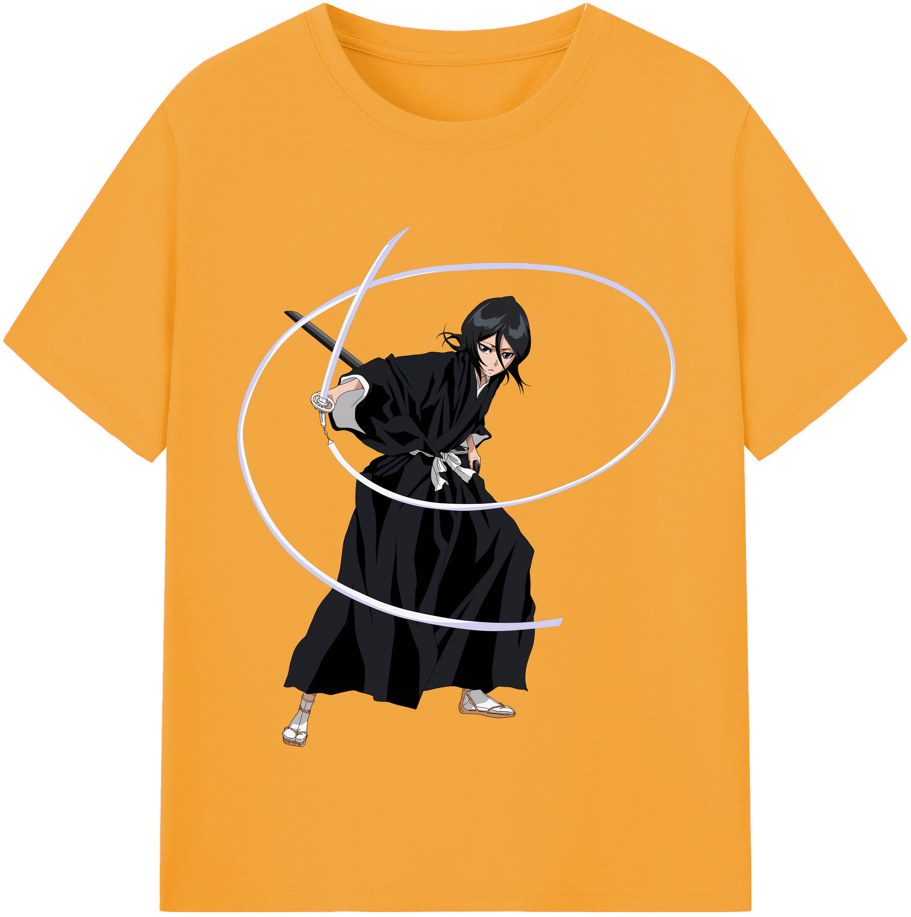 （画像用） ブリーチ 朽木ルキア BLEACH Kuchiki Rukia レディースカジュアルプリントTシャツ（綿100％）