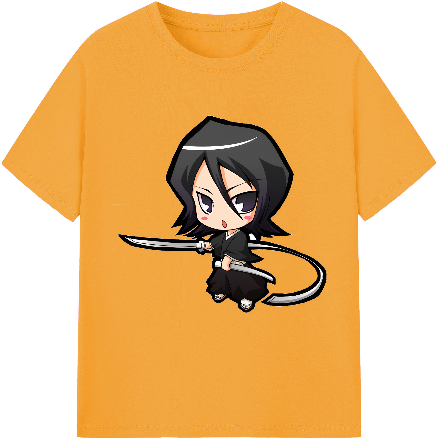 （画像用） ブリーチ 朽木ルキア BLEACH Kuchiki Rukia レディースカジュアルプリントTシャツ（綿100％）