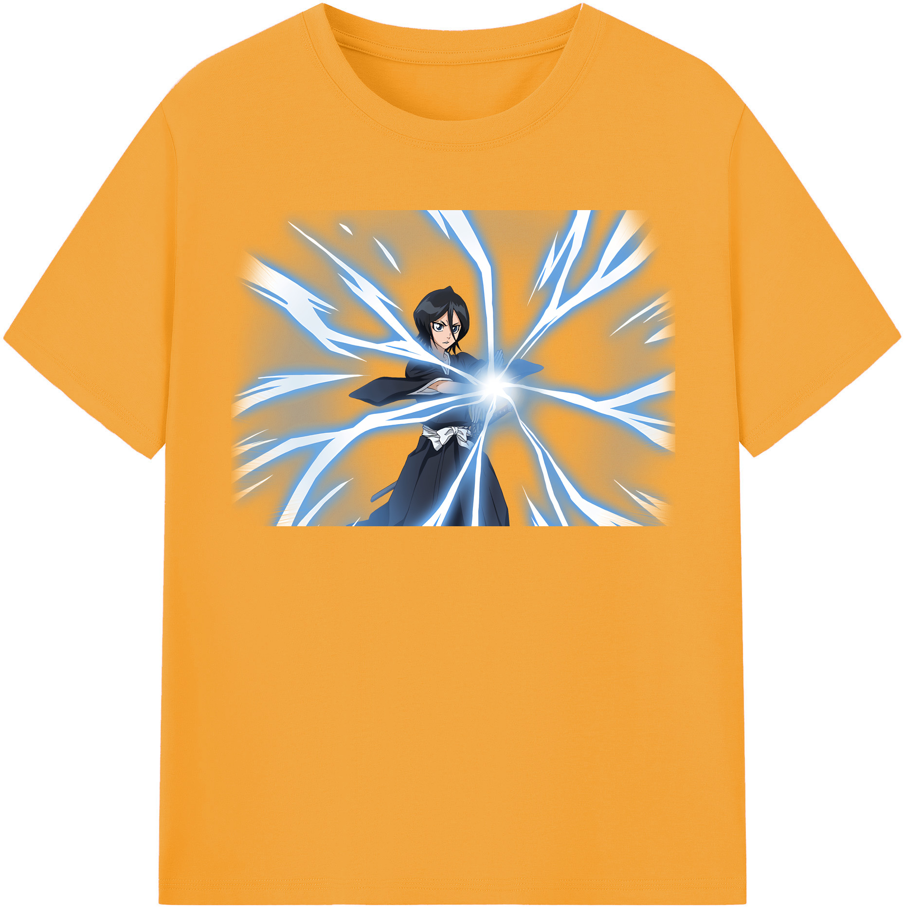 （画像用） ブリーチ 朽木ルキア BLEACH Kuchiki Rukia レディースカジュアルプリントTシャツ（綿100％）