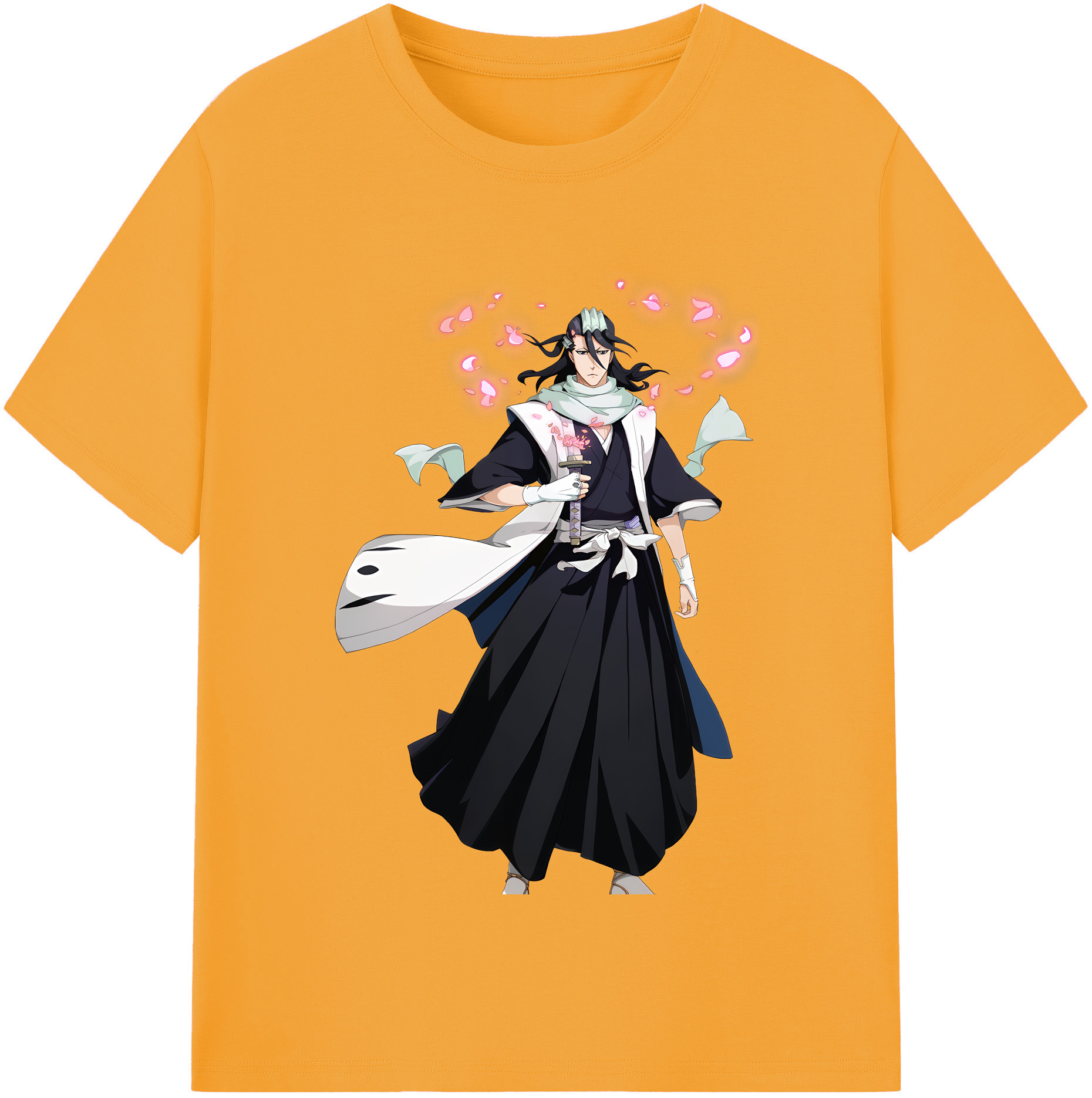 （画像用） ブリーチ くちき びゃくや BLEACH Kuchiki Byakuya レディースカジュアルプリントTシャツ（綿100％）