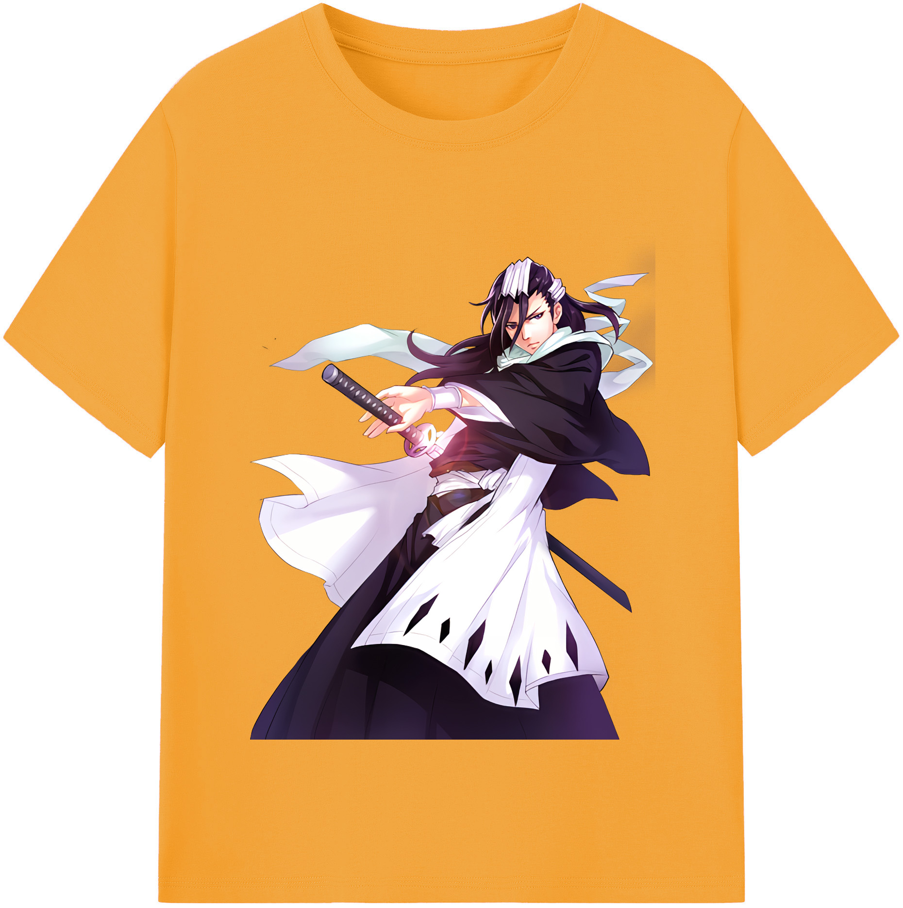 （画像用） ブリーチ くちき びゃくや BLEACH Kuchiki Byakuya レディースカジュアルプリントTシャツ（綿100％）