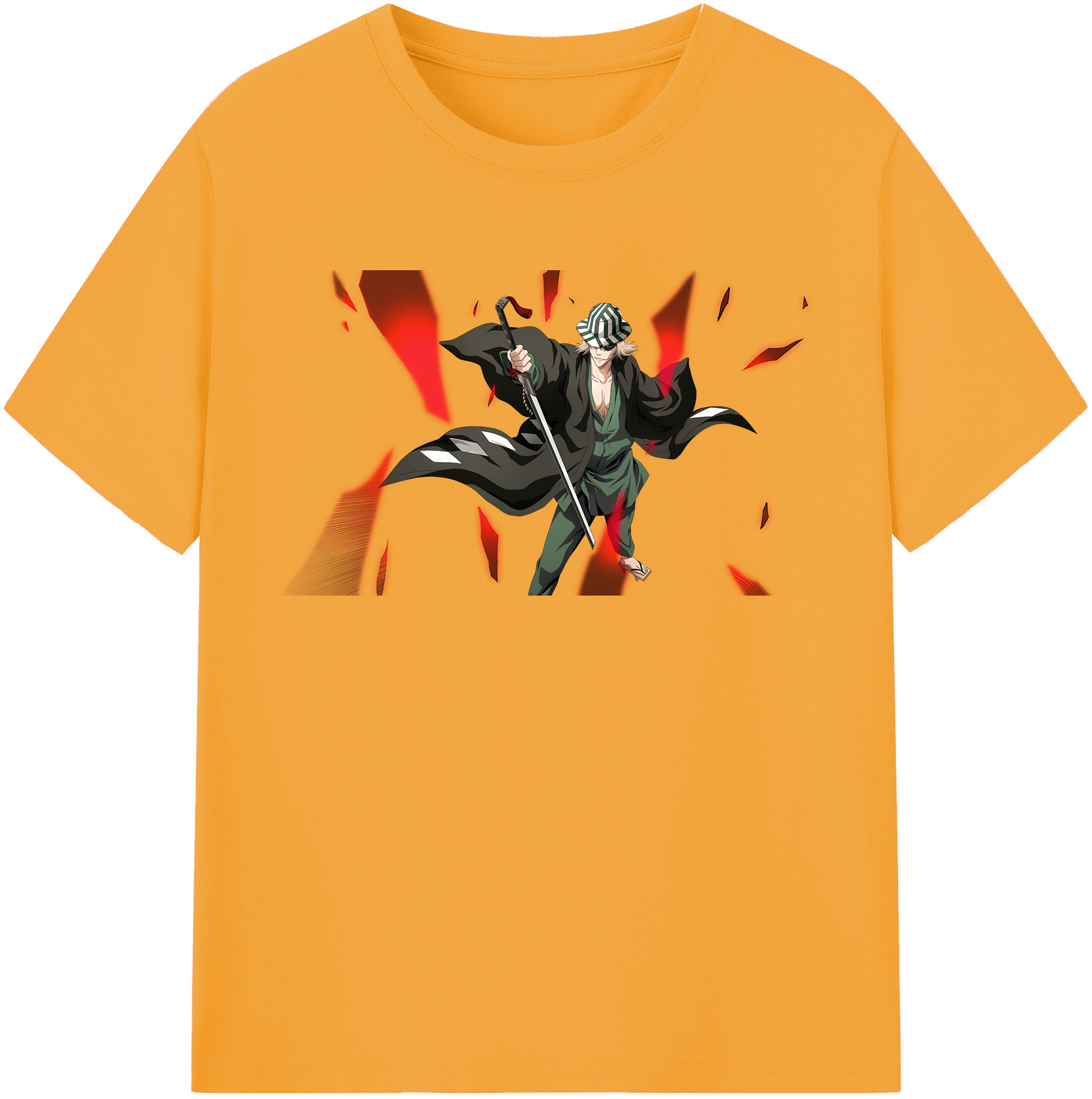 （画像用） "ブリーチ 浦原 喜助（うらはら きすけ） BLEACH Urahara Kisuke " レディースカジュアルプリントTシャツ（綿100％）