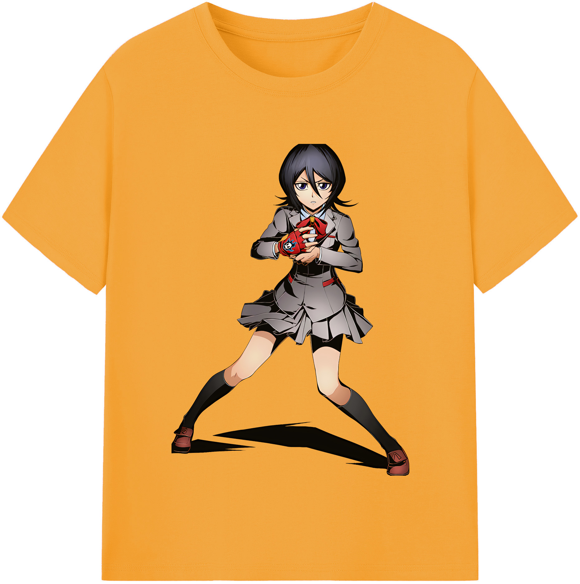 （画像用） ブリーチ 朽木ルキア BLEACH Kuchiki Rukia レディースカジュアルプリントTシャツ（綿100％）