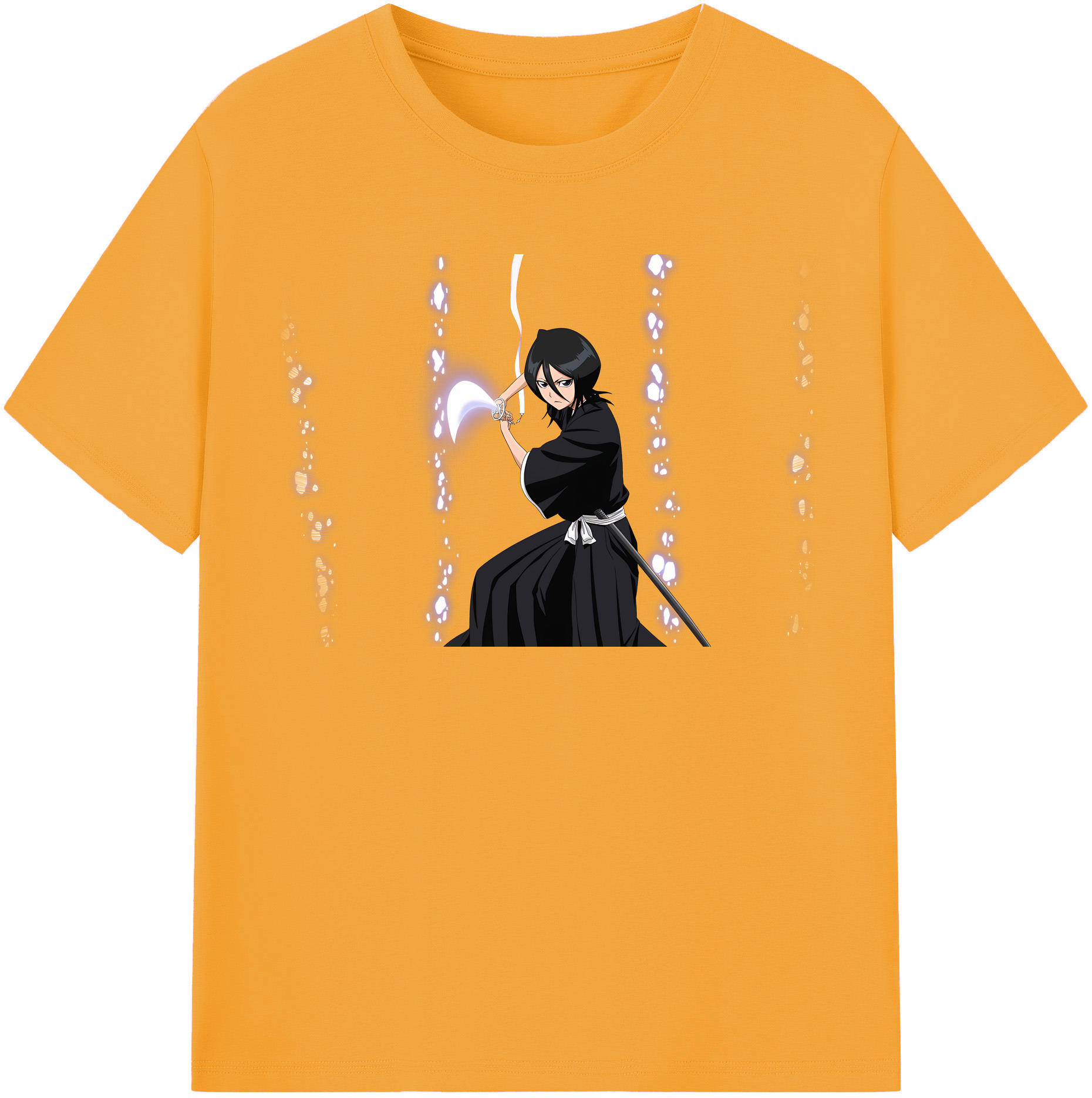 （画像用） ブリーチ 朽木ルキア BLEACH Kuchiki Rukia レディースカジュアルプリントTシャツ（綿100％）