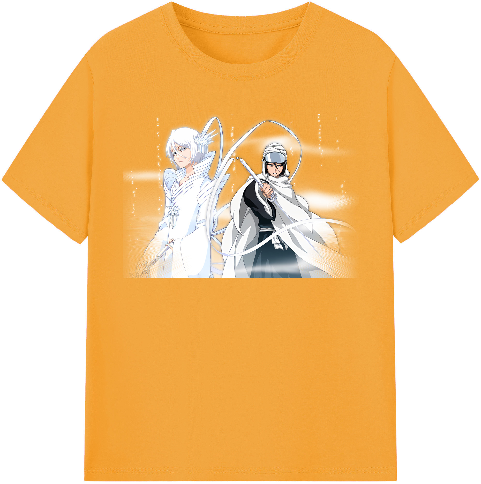 （画像用） ブリーチ 朽木ルキア BLEACH Kuchiki Rukia レディースカジュアルプリントTシャツ（綿100％）