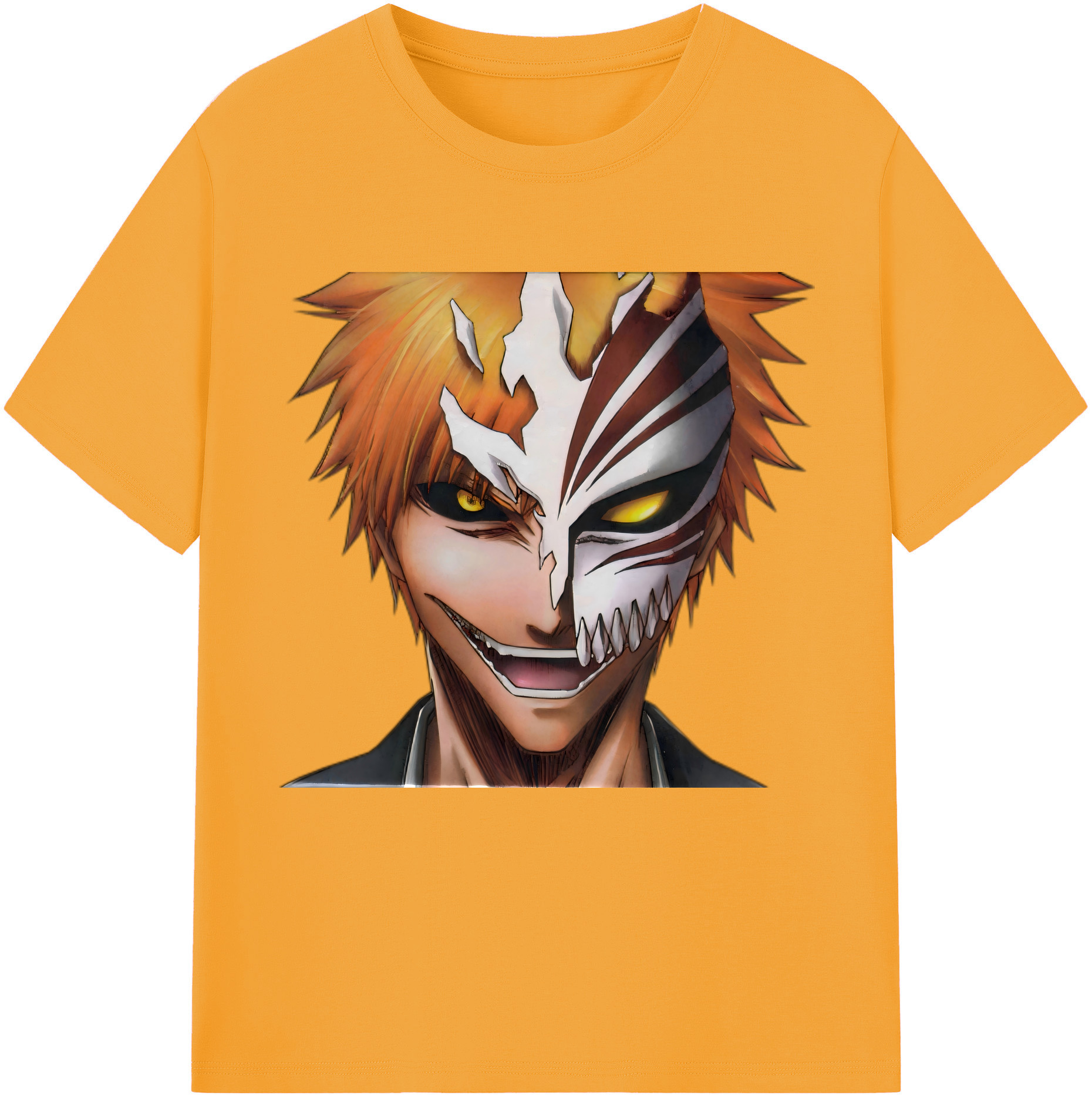 （画像用） ブリーチ 黒崎一護（くろさき いちご）BLEACH Kurosaki Ichigo レディースカジュアルプリントTシャツ（綿100％）