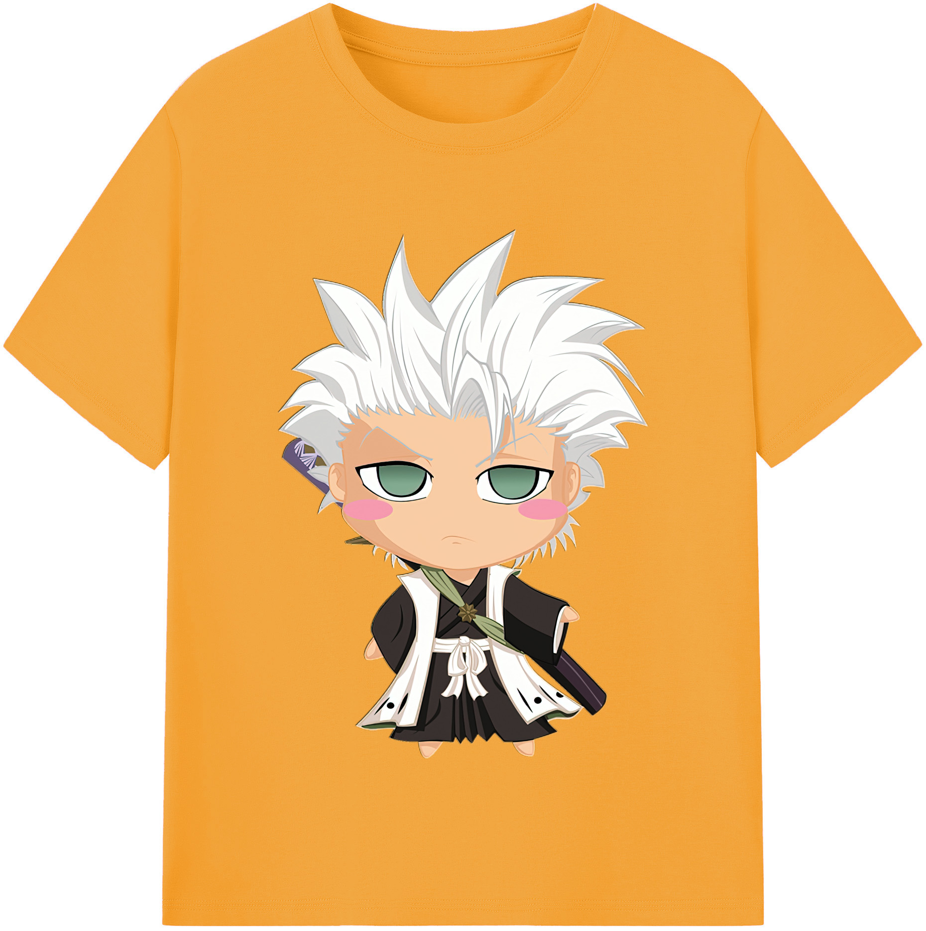 （画像用） ブリーチ 日番谷冬獅郎（ひつがや とうしろう） BLEACH Hitsugaya Toushirou レディースカジュアルプリントTシャツ（綿100％）